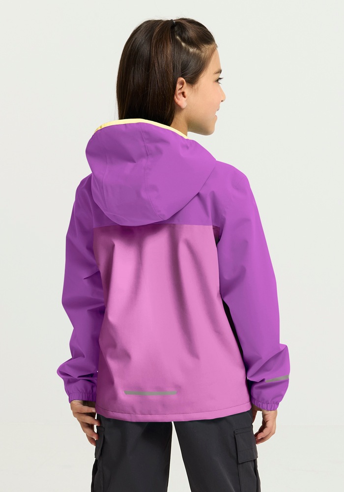 Jack Wolfskin Regenjacke »ADVENTURETRIBE 2L JKT K« atmungsaktiv, wasserdicht, mit Reißverschluss, normale Länge
