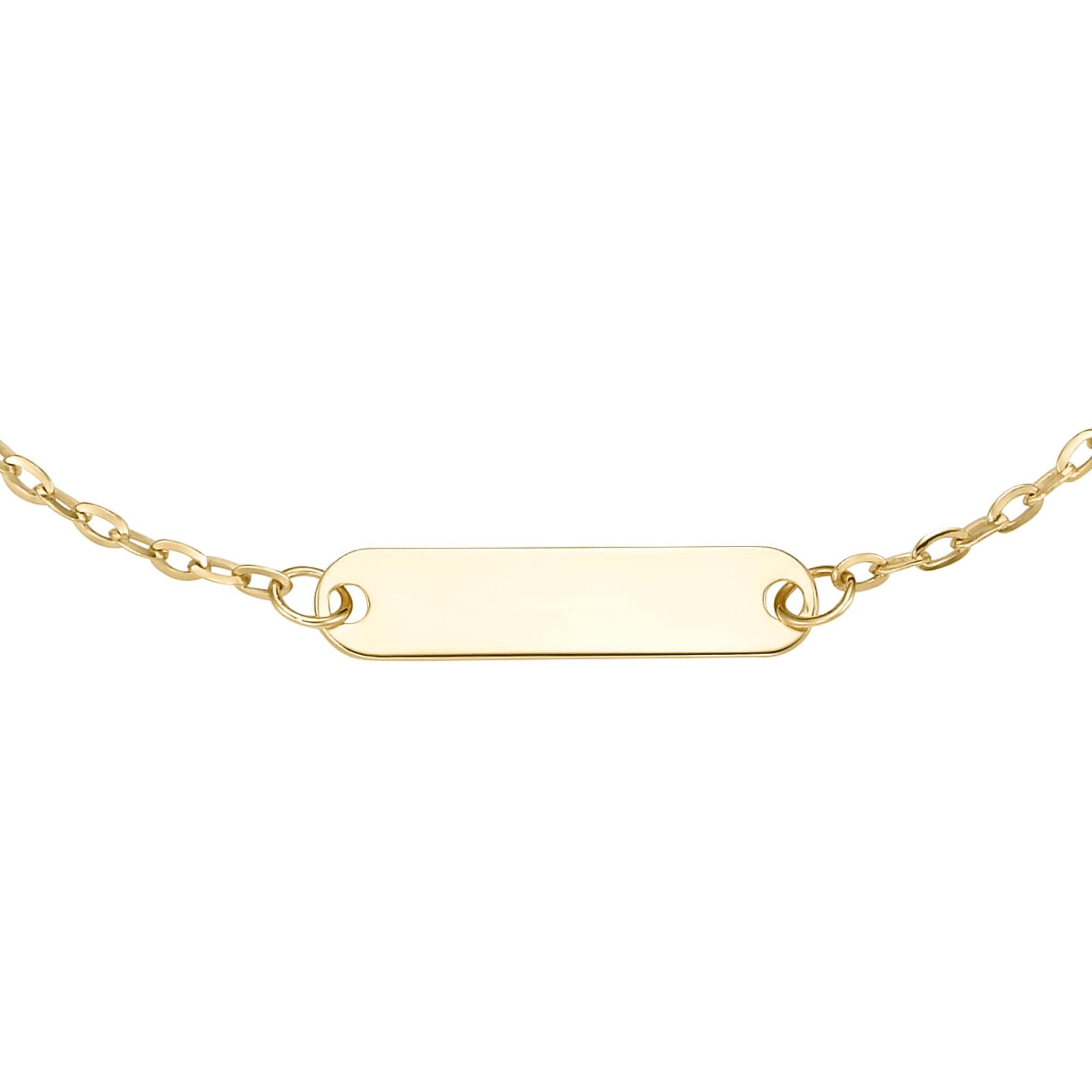 Luigi Merano Armband »mit Identy Gravur-Plättchen für Kinder, Gold 375«