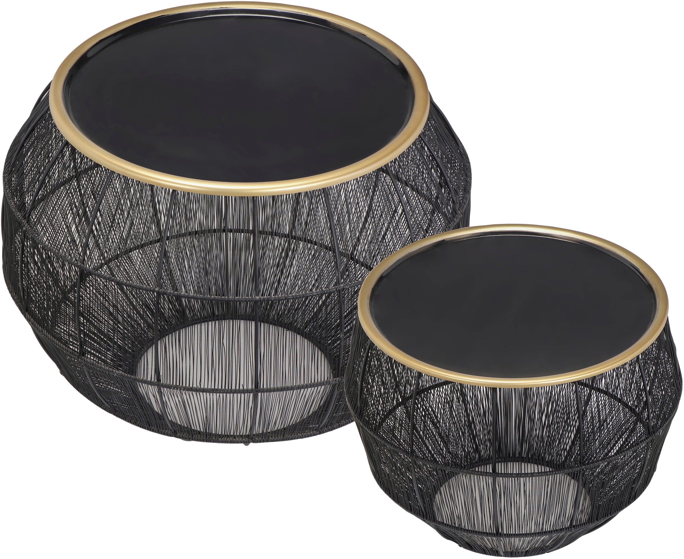 MIRRORS AND MORE Beistelltisch »Mika« Set, 2, 2 Stk. tlg.