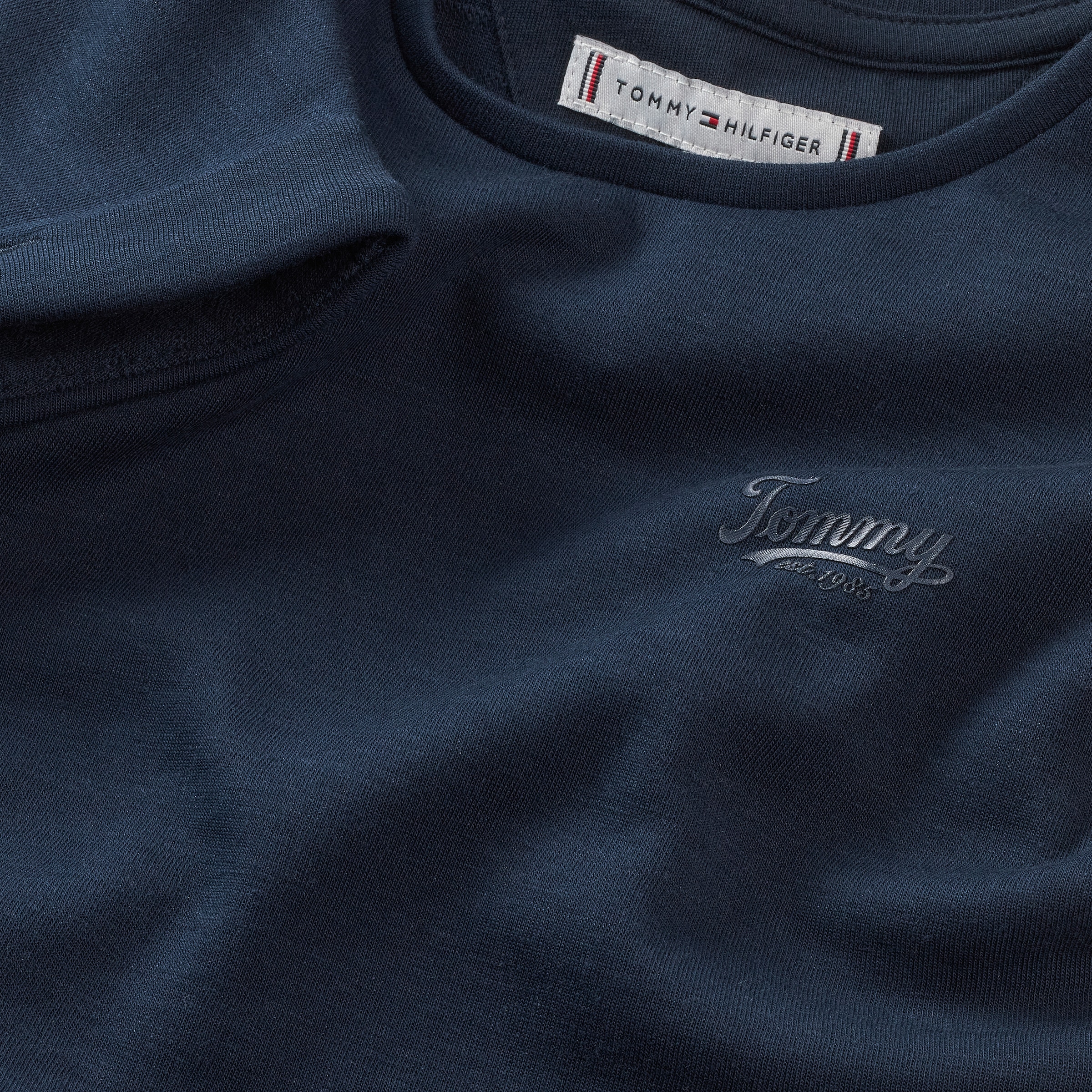 Tommy Hilfiger Jerseykleid »SPACER INTERLOCK DRESS«, für Kinder bis 16 Jahre, mit Logoschriftzug