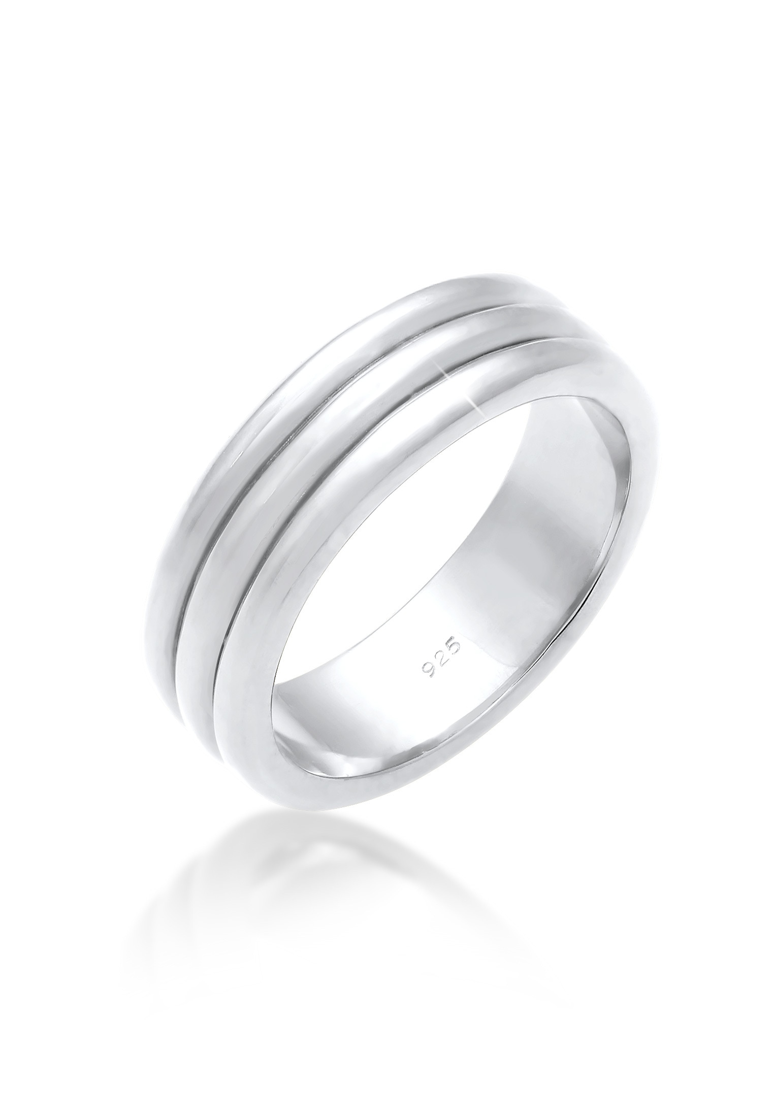 Partnerring »Paarring Drei Ringe Trauring Hochzeit 925 Silber«