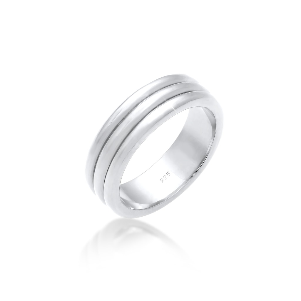 Elli Premium Partnerring »Paarring Drei Ringe Trauring Hochzeit 925 Silber«