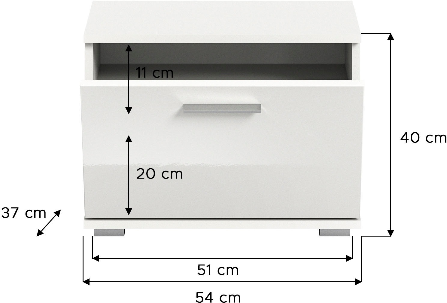 INOSIGN Garderoben-Set »Valge, Breite 165 cm, 4-teiliges Set, bestehend aus:«, (4 St.), Highboard, Garderobenspiegel, Sitzbank und Garderobenpaneel
