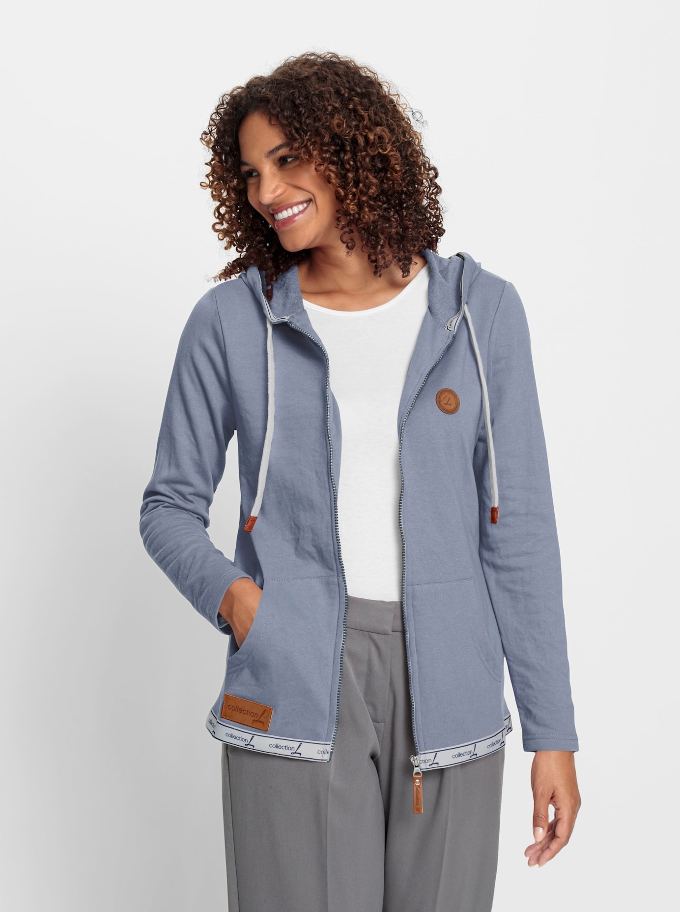 Casual Looks Shirtjacke "Sweatjacke" günstig online kaufen