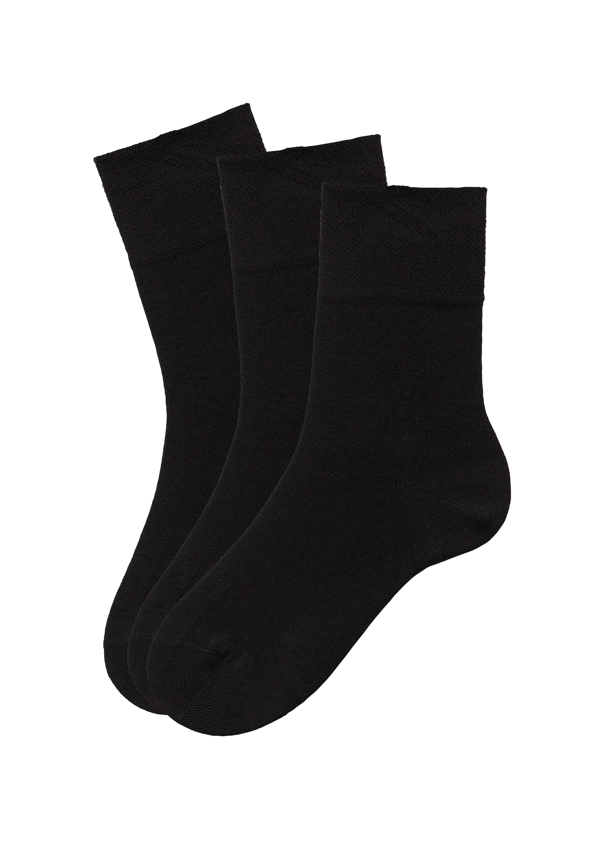 Socken, (Set, 3 Paar), mit Komfortbund auch für Diabetiker geeignet