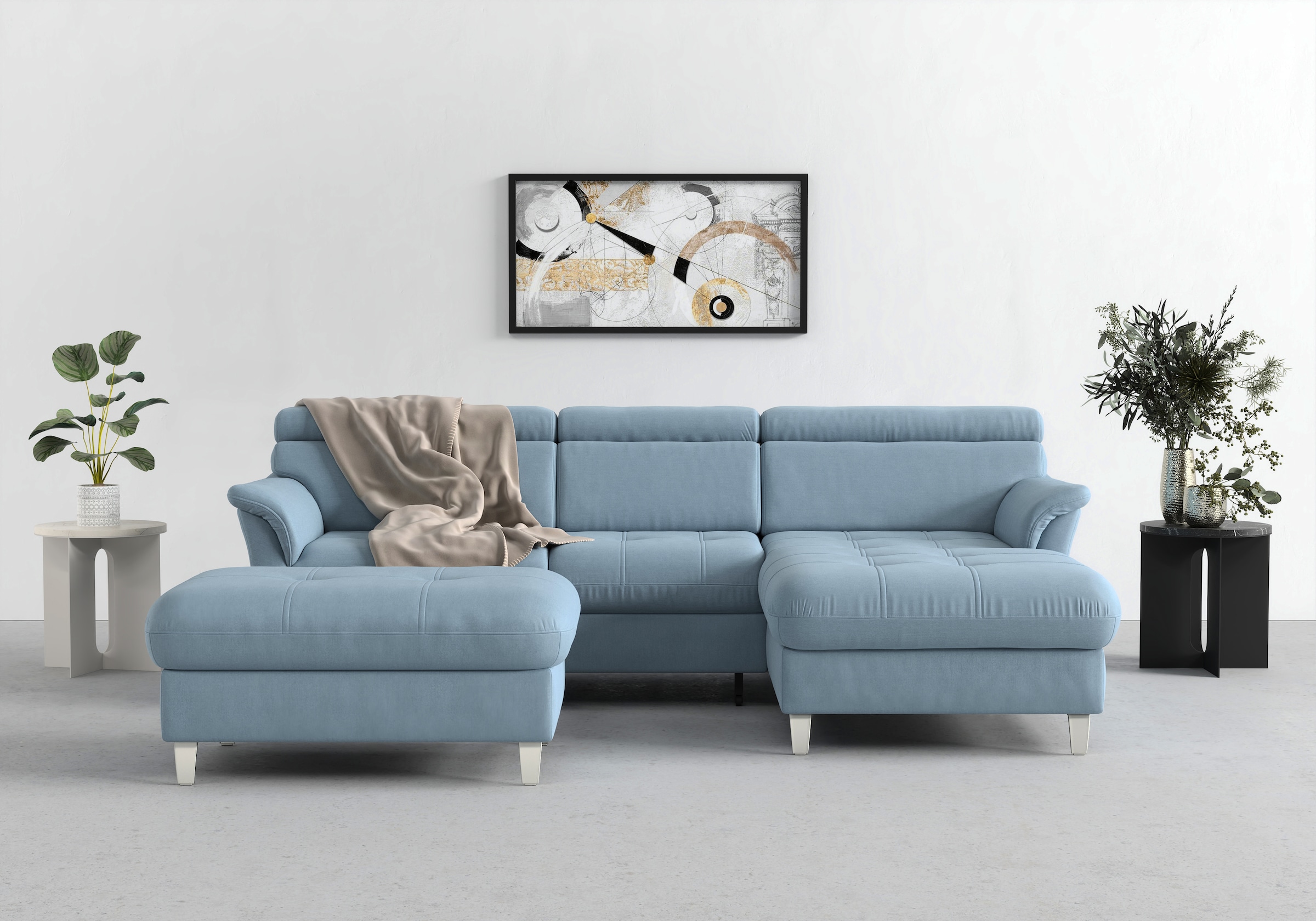 sit&more Ecksofa "Marano L-Form", inklusive Kopfteilverstellung, wahlweise günstig online kaufen