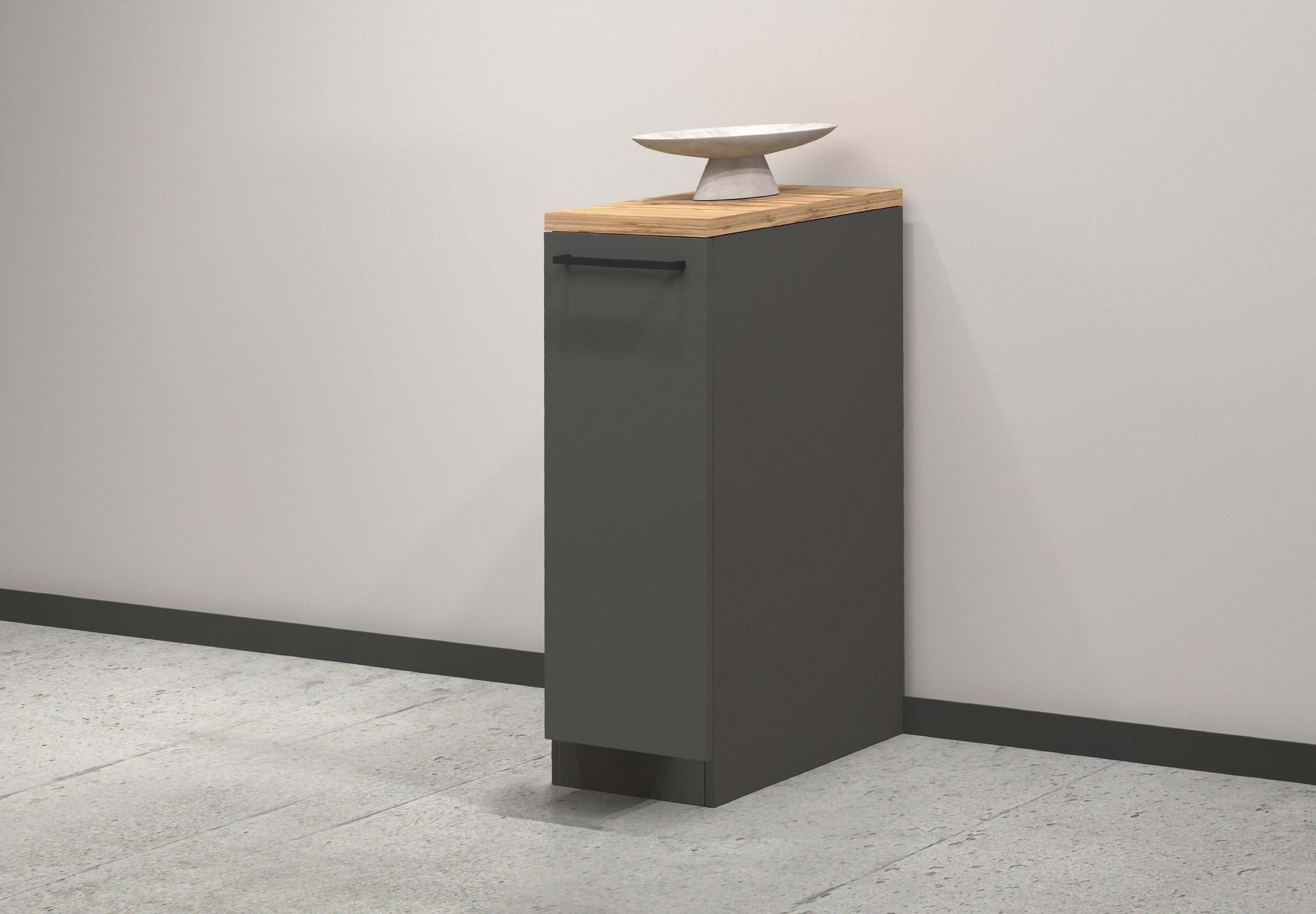 KOCHSTATION Apothekerschrank "KS-Sole,Apothekerkommode" Breite/Höhe 30/85 cm, Anbau-und Unterbau möglich