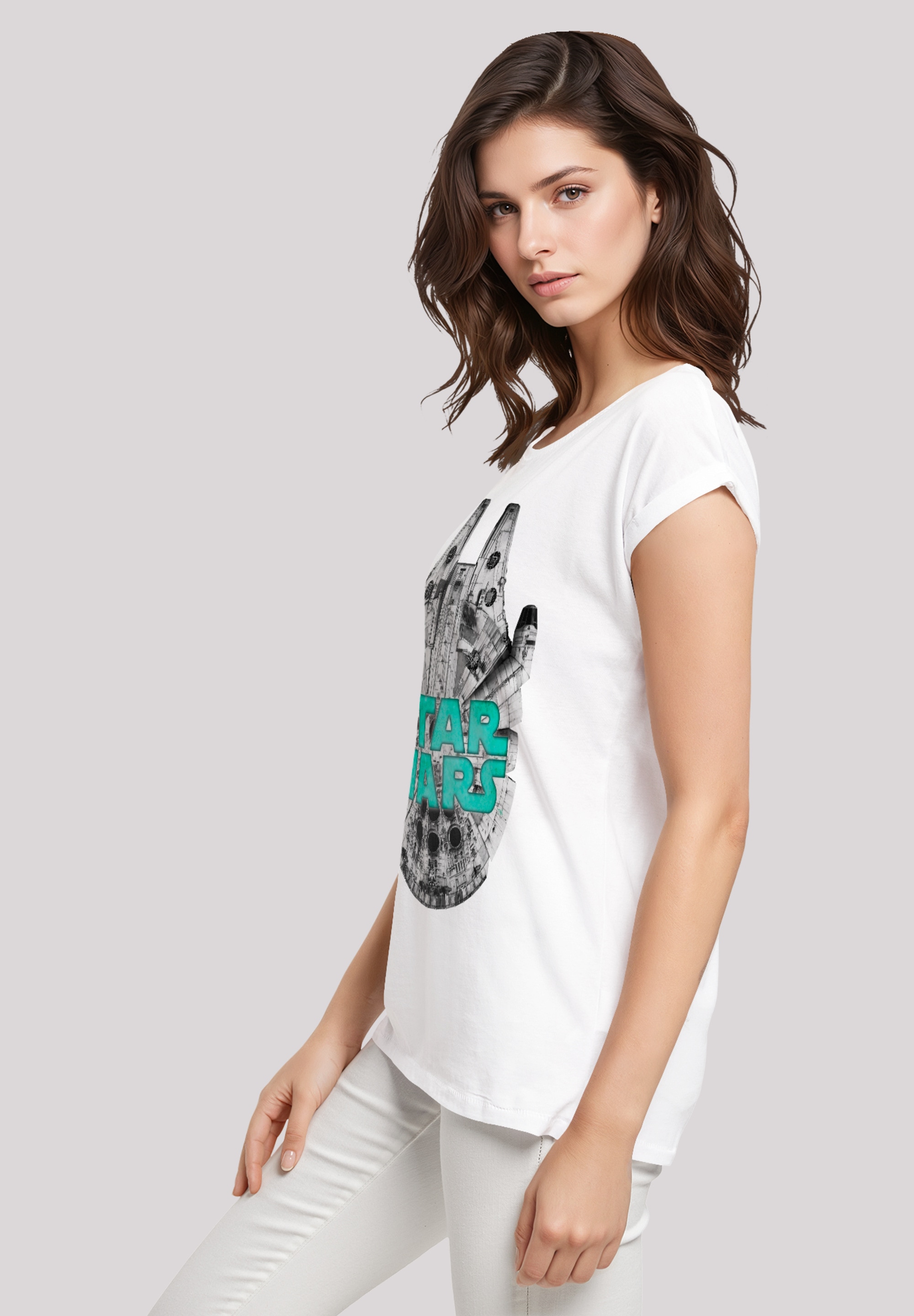 F4NT4STIC T-Shirt »Star Wars Millennium Falke Grün«, Premium Qualität