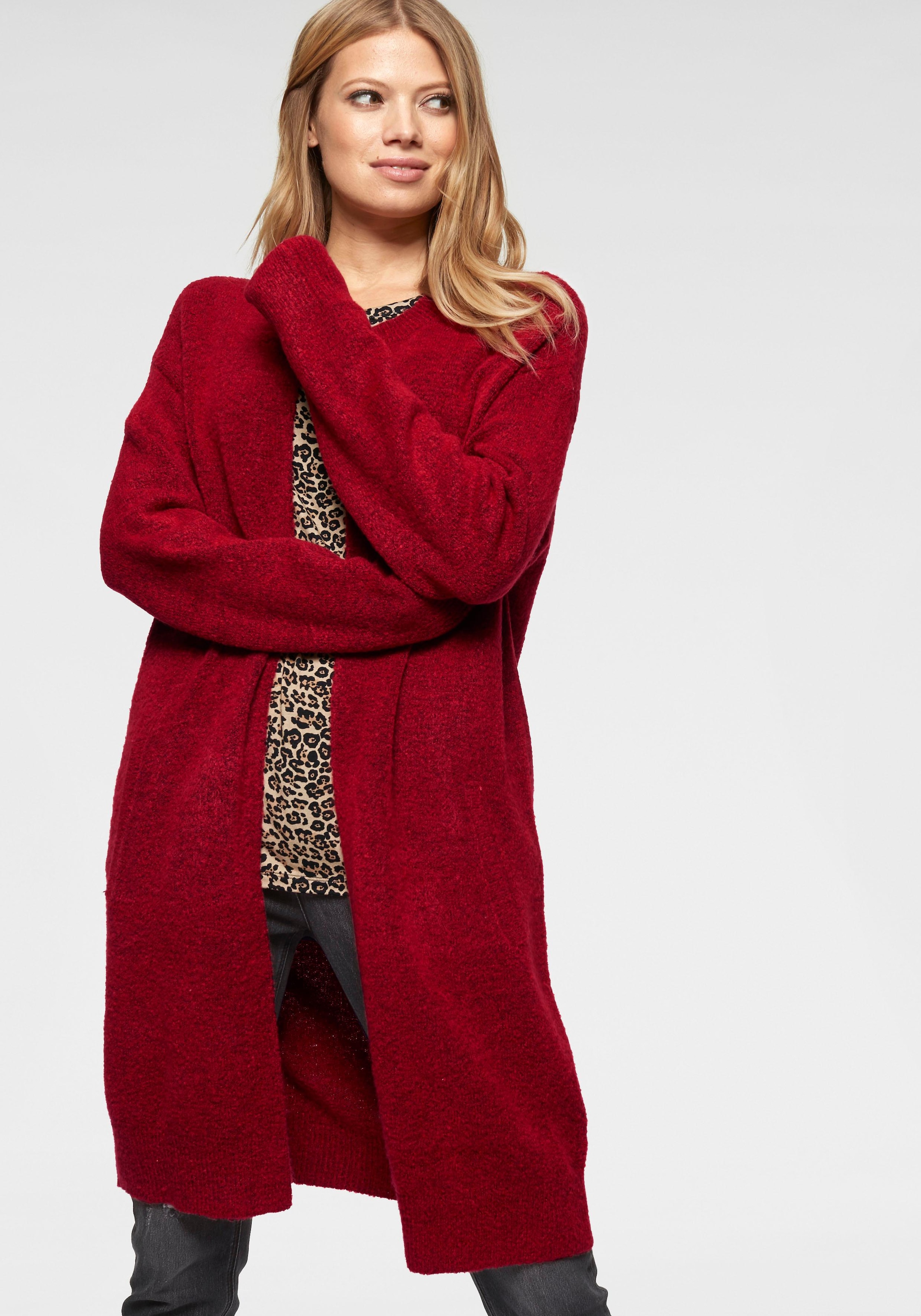 Aniston CASUAL online Langen kaufen BAUR mit Strickjacke | Ärmeln