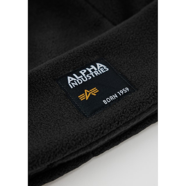Alpha Industries Skimütze »Alpha Industries Accessoires - Headwear Label  Fleece Beanie« für bestellen | BAUR