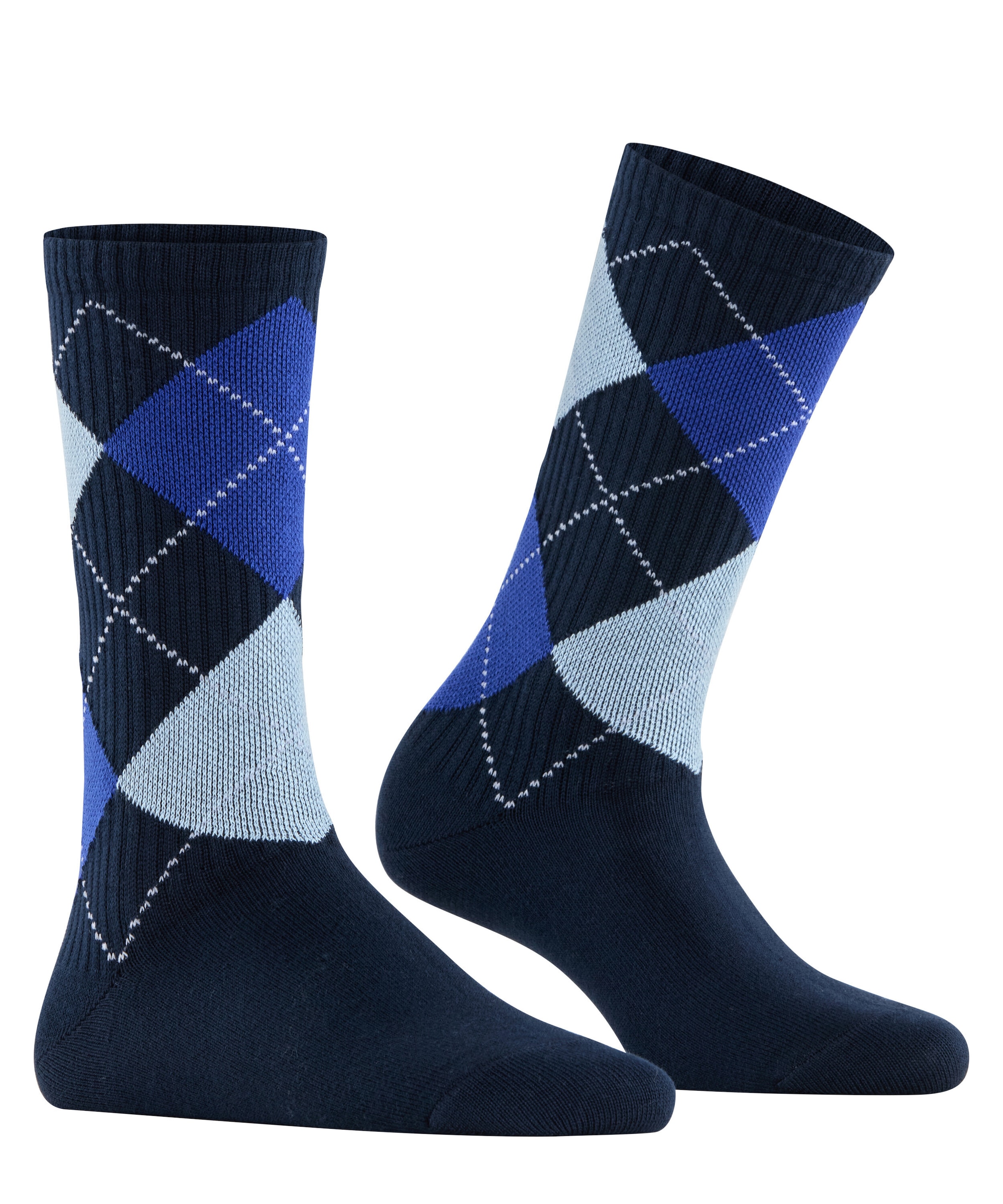 Burlington Socken »Rib Courtside« Einheitsgröße 40-46, Argyle-Muster, feine Rippenstruktur