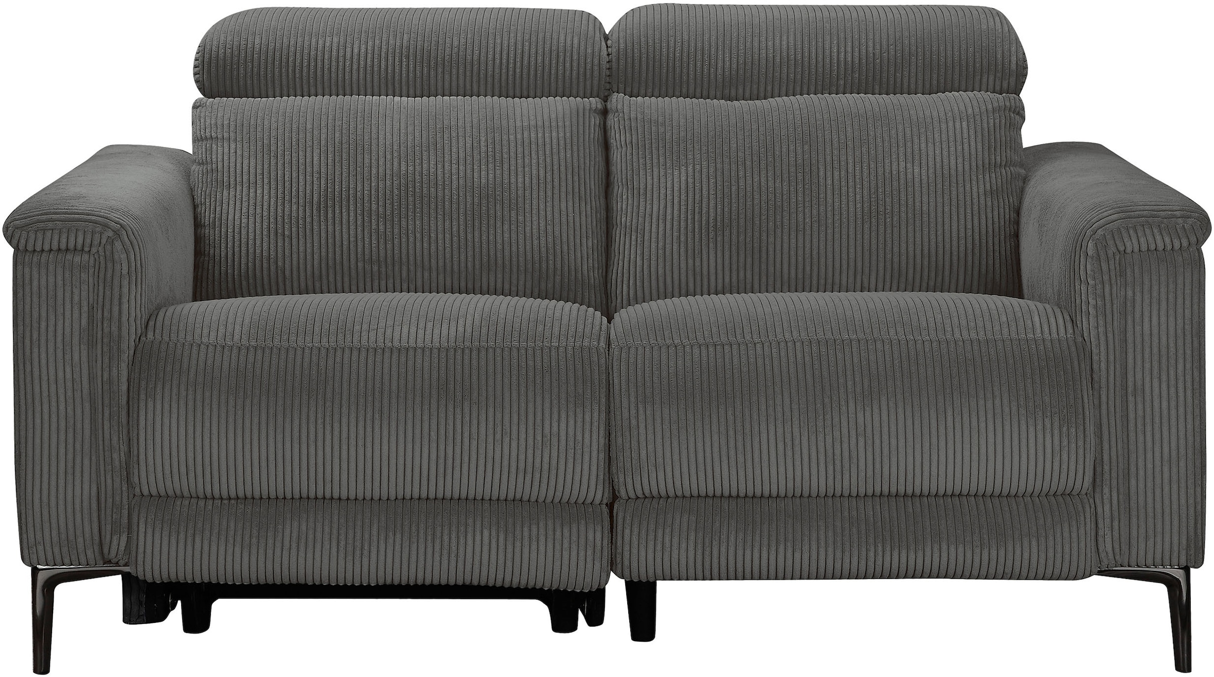 OTTO home 2-Sitzer »LUND Cord, 160 cm, manuelle o. elektrische Relaxfunktion« USB-C bei elektrischer Ausführung, mit Kopfteilverstellung