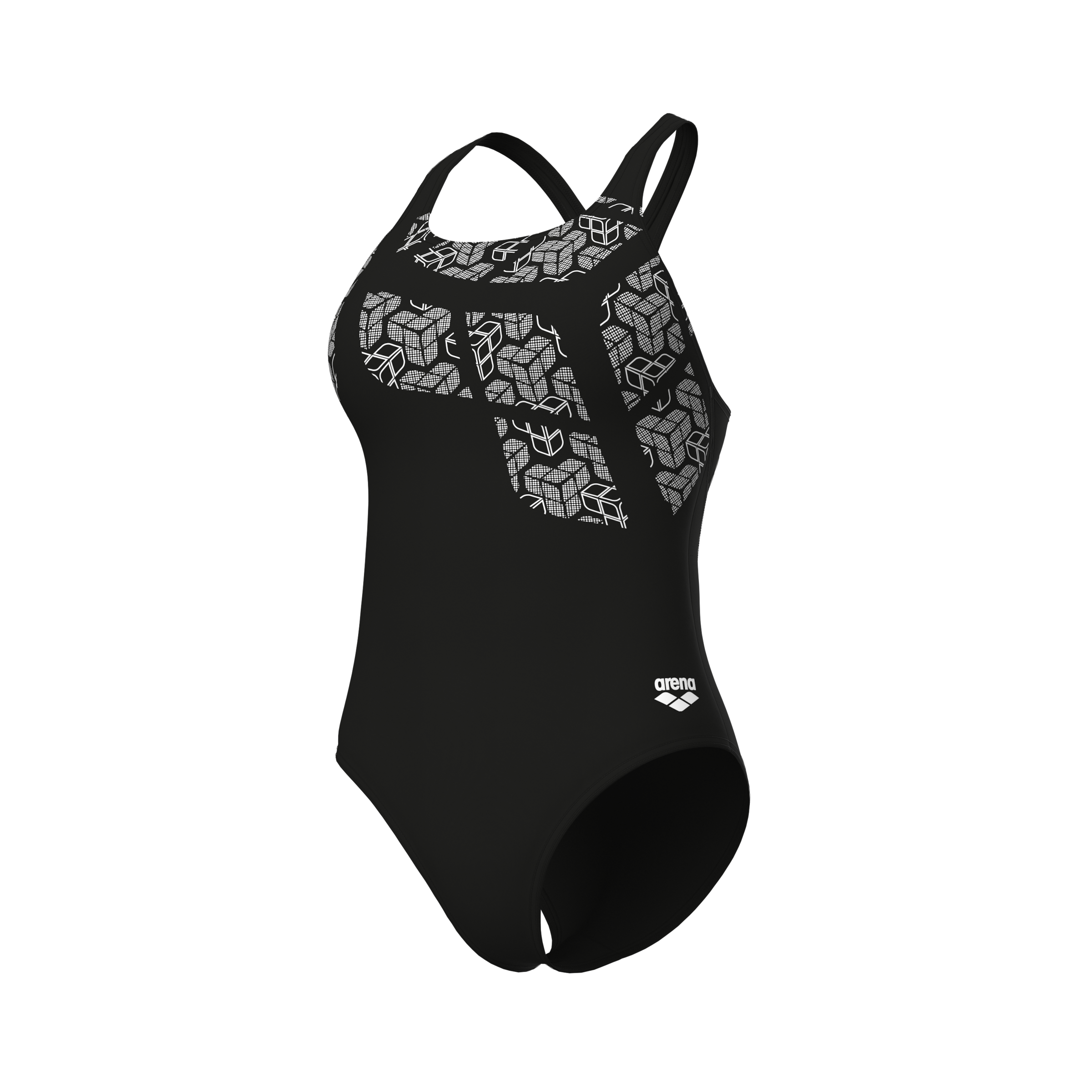 Arena Badeanzug »W ARENA KIKKO SWIMSUIT SWIM PRO BACK« aus extrem dehnbarem Stretchmaterial, chlor- und salzwasserbeständig