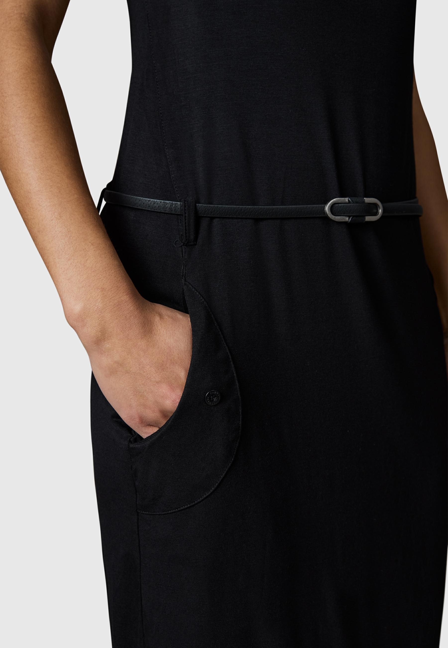 Ragwear Sommerkleid »Tagg« Eingrifftaschen Damen Kurzarm-Kleid mit Taillengürtel und Taschen