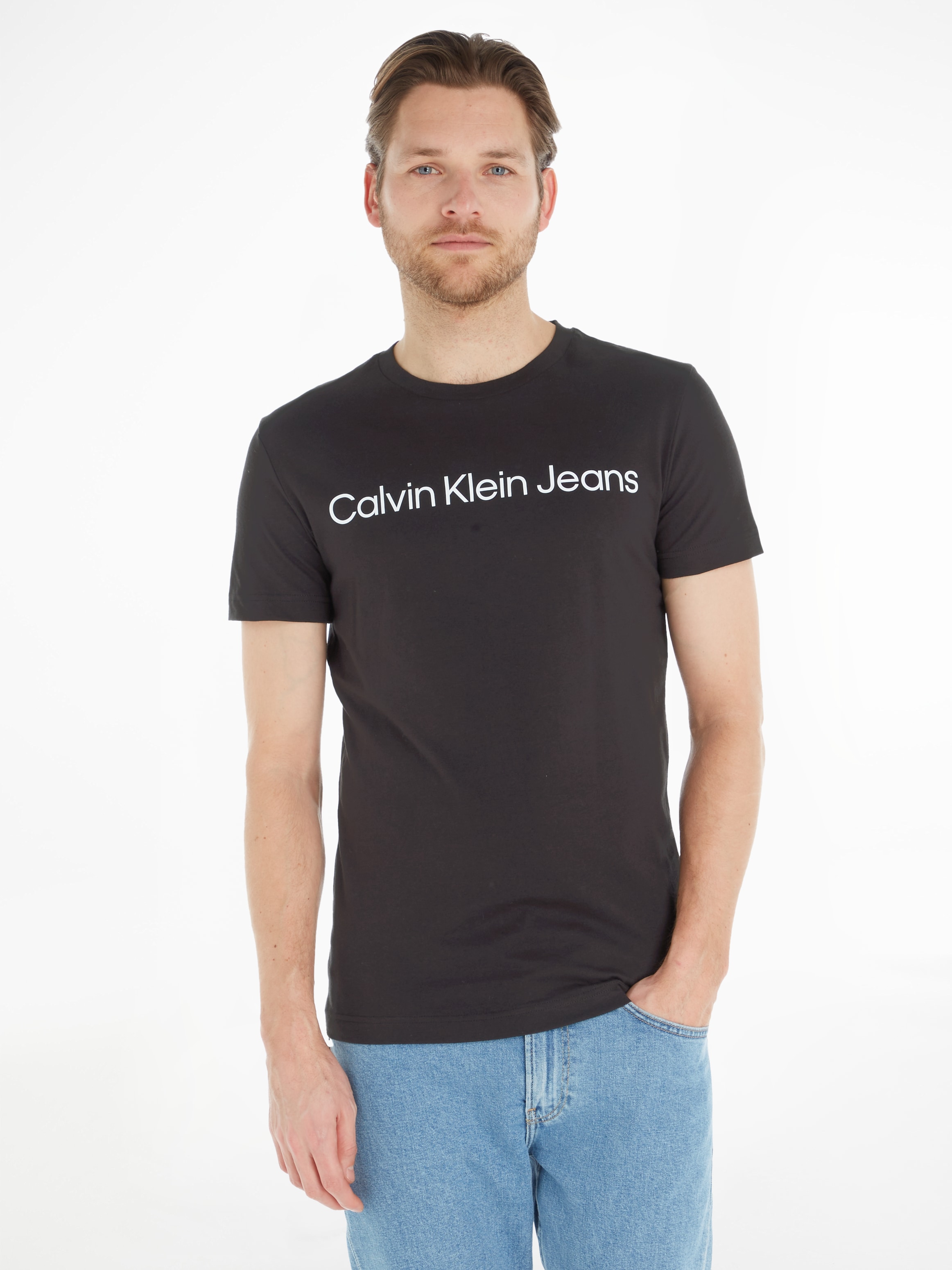 BAUR SLIM | INSTITUTIONAL Calvin Jeans ▷ kaufen T-Shirt TEE« LOGO »CORE Klein
