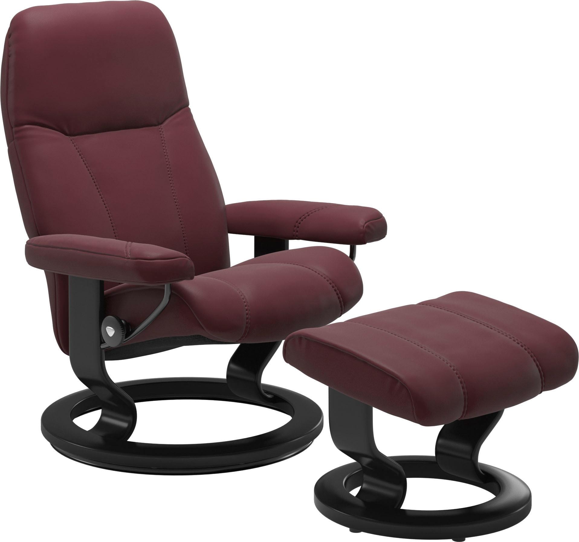 Stressless Consul Recliner Bordeaux Batick Leather 7