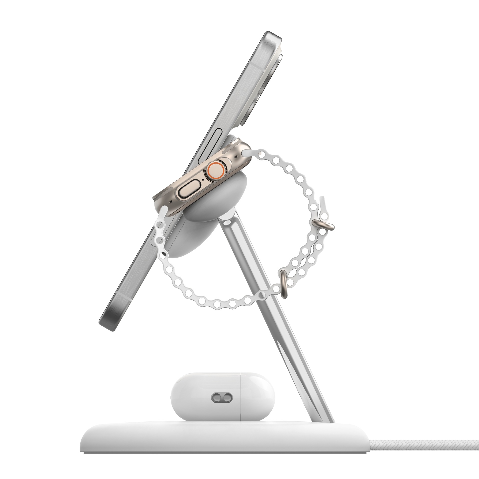 Belkin Ladestation »BoostCharge Pro 3-in-1«, Qi2, 15 W, magnetisch, iPhone, AirPods, Apple Watch