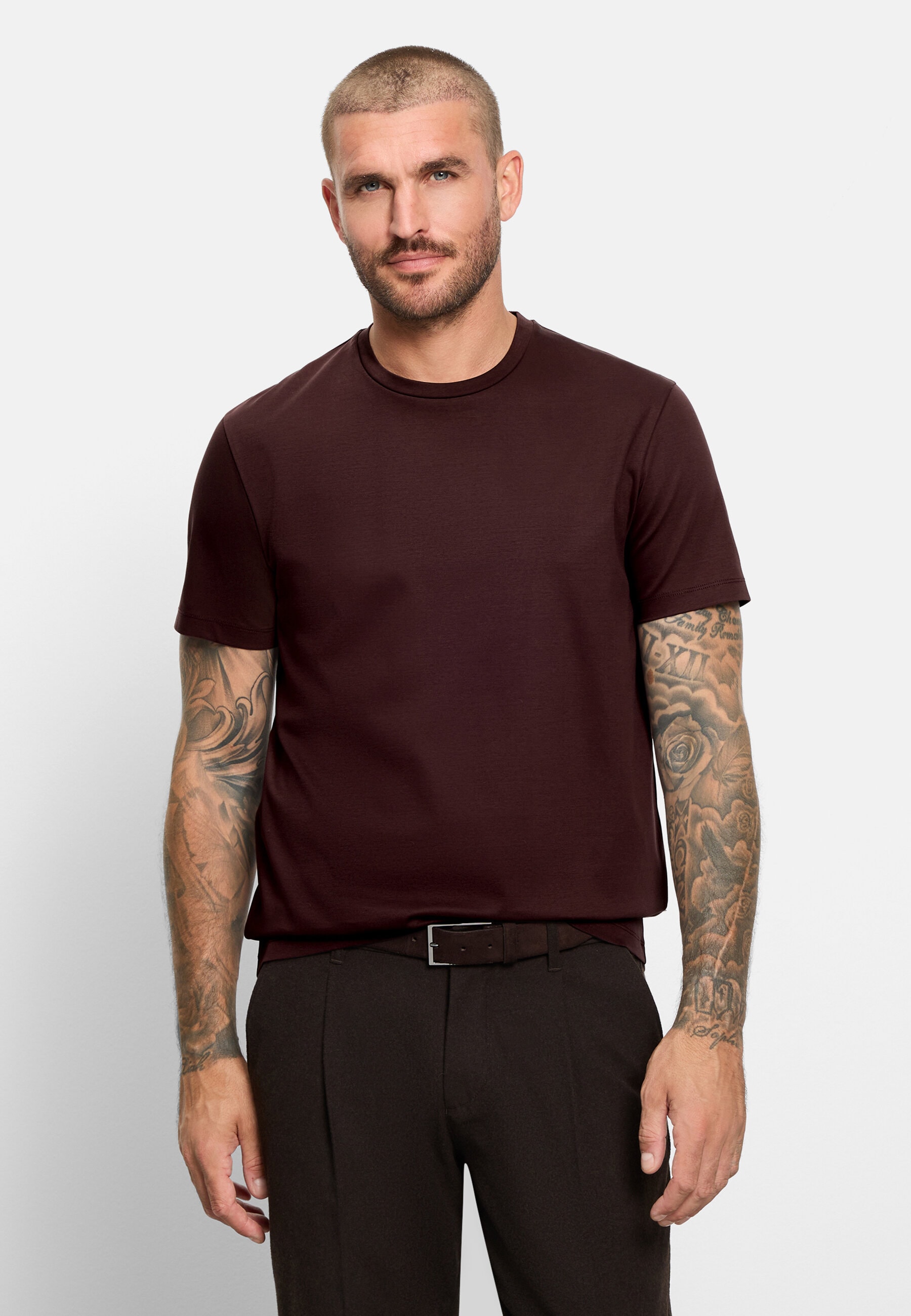 OLYMP T-Shirt "OLYMP Casual Wirk, T-Shirt"