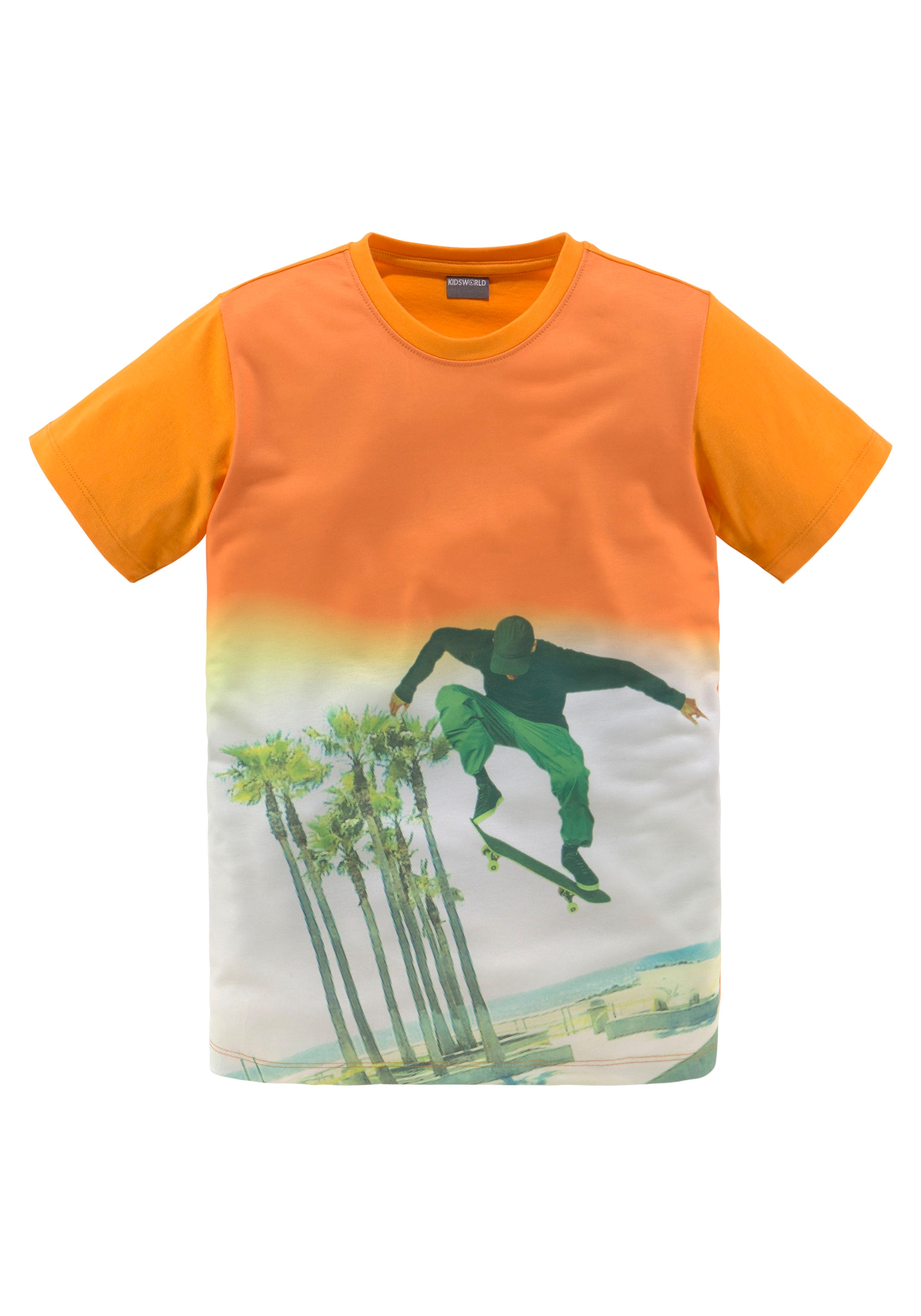 bestellen »mit SKATER« KIDSWORLD Fotodruck | online T-Shirt BAUR