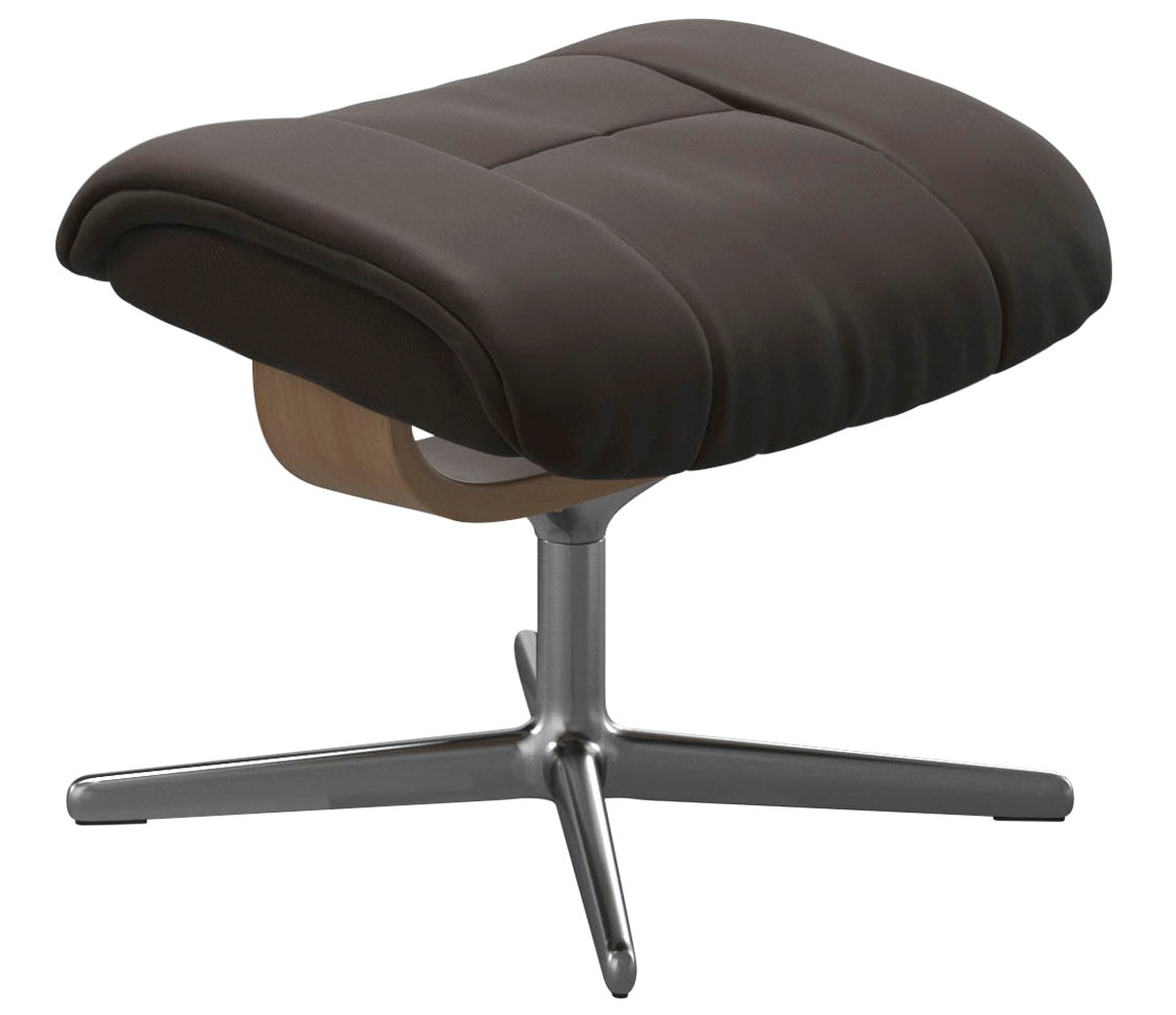 Stressless Fußhocker "Mayfair", mit Cross Base, Größe S, M & L, Holzakzent Eiche