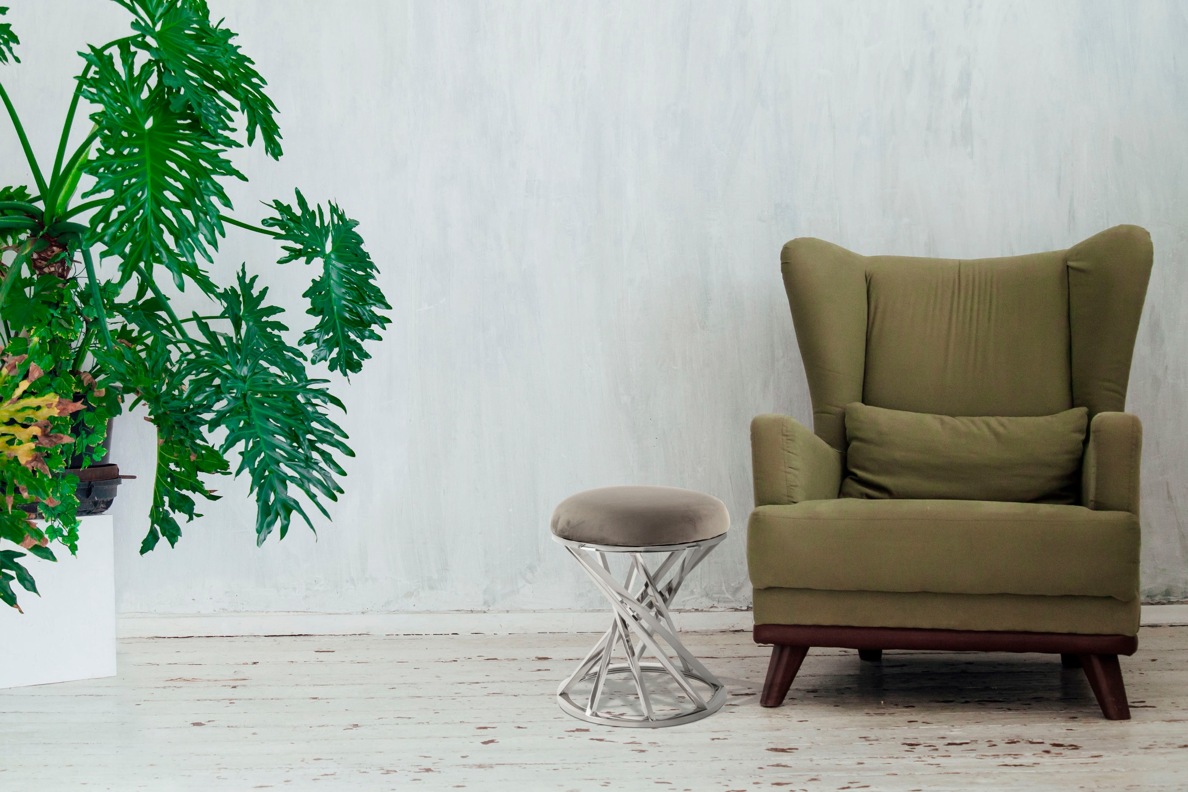 Kayoom Sitzhocker "Hocker Wesley 325,Sitzpouf in elegantem Design, Gestell günstig online kaufen