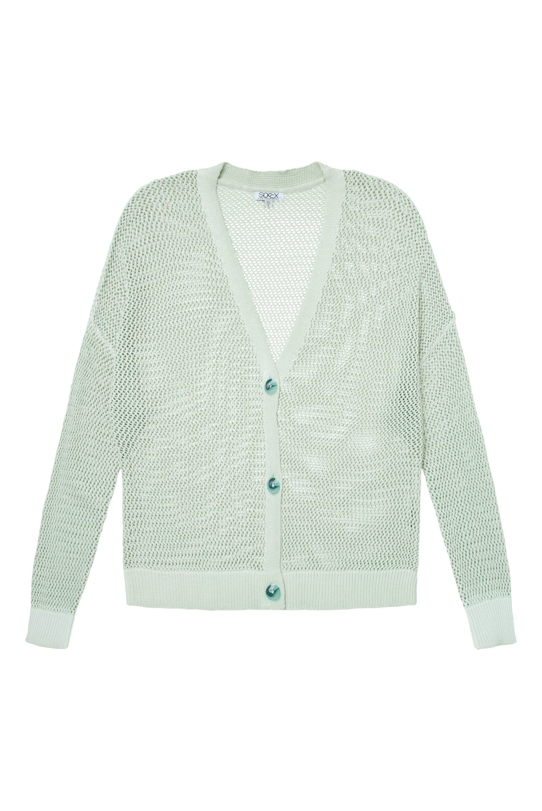 SOCCX Strickjacke, mit Baumwolle