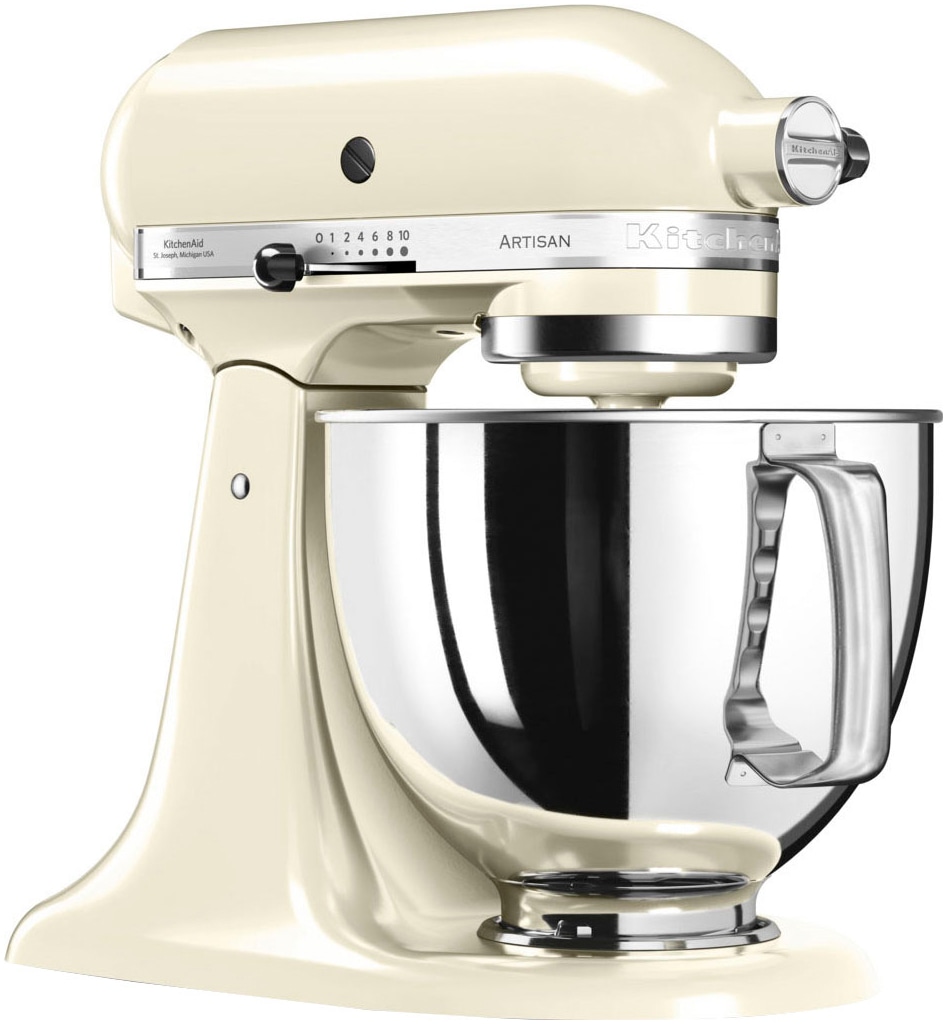 KitchenAid Küchenmaschine »5KSM125EAC«, Gratis Fleischwolf+Gemüseschneider m. 3 Trommeln (Wert ca. 278,-€ UVP)