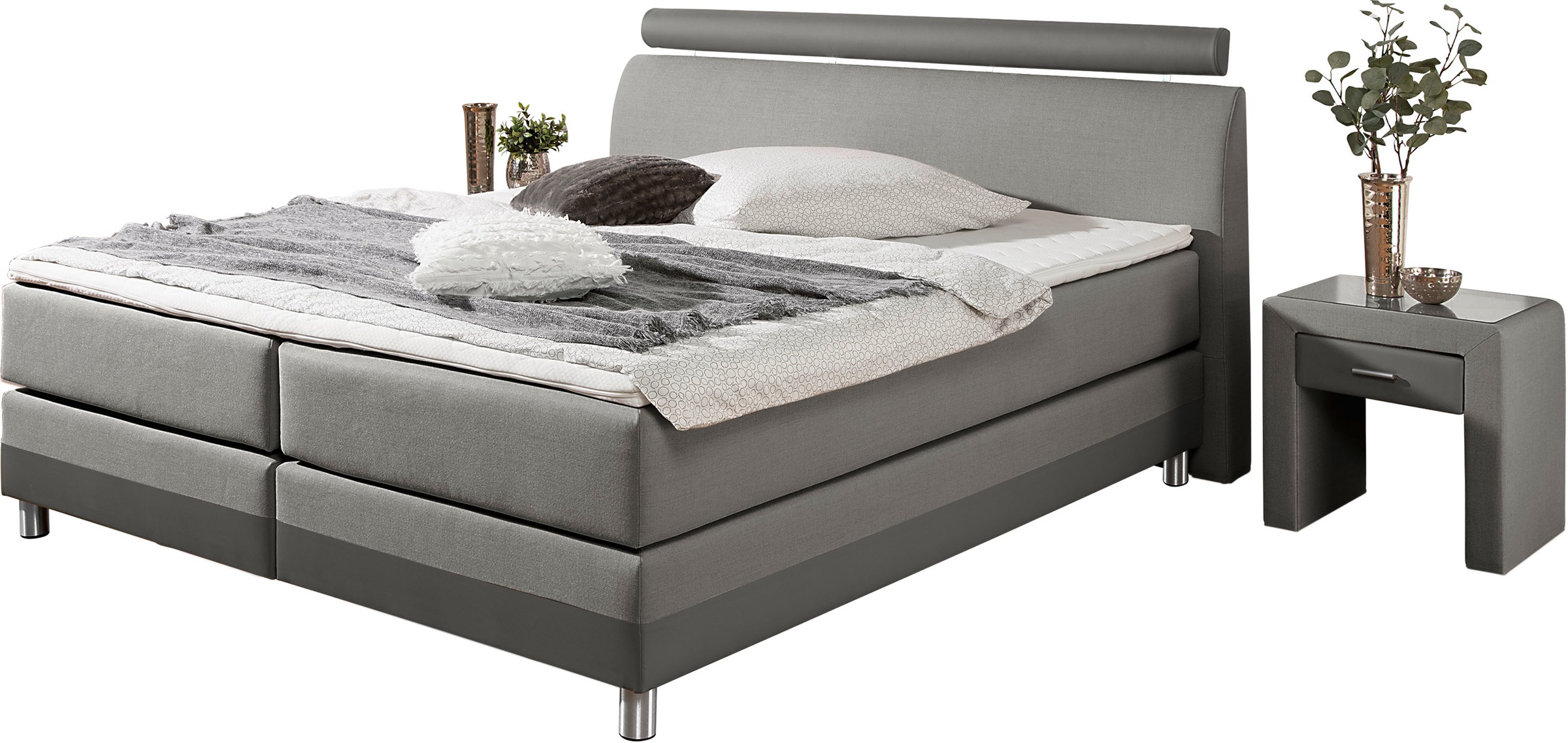 Home affaire Boxspringbett "Rocklin" in H2, H3 oder H4 erhältlich günstig online kaufen