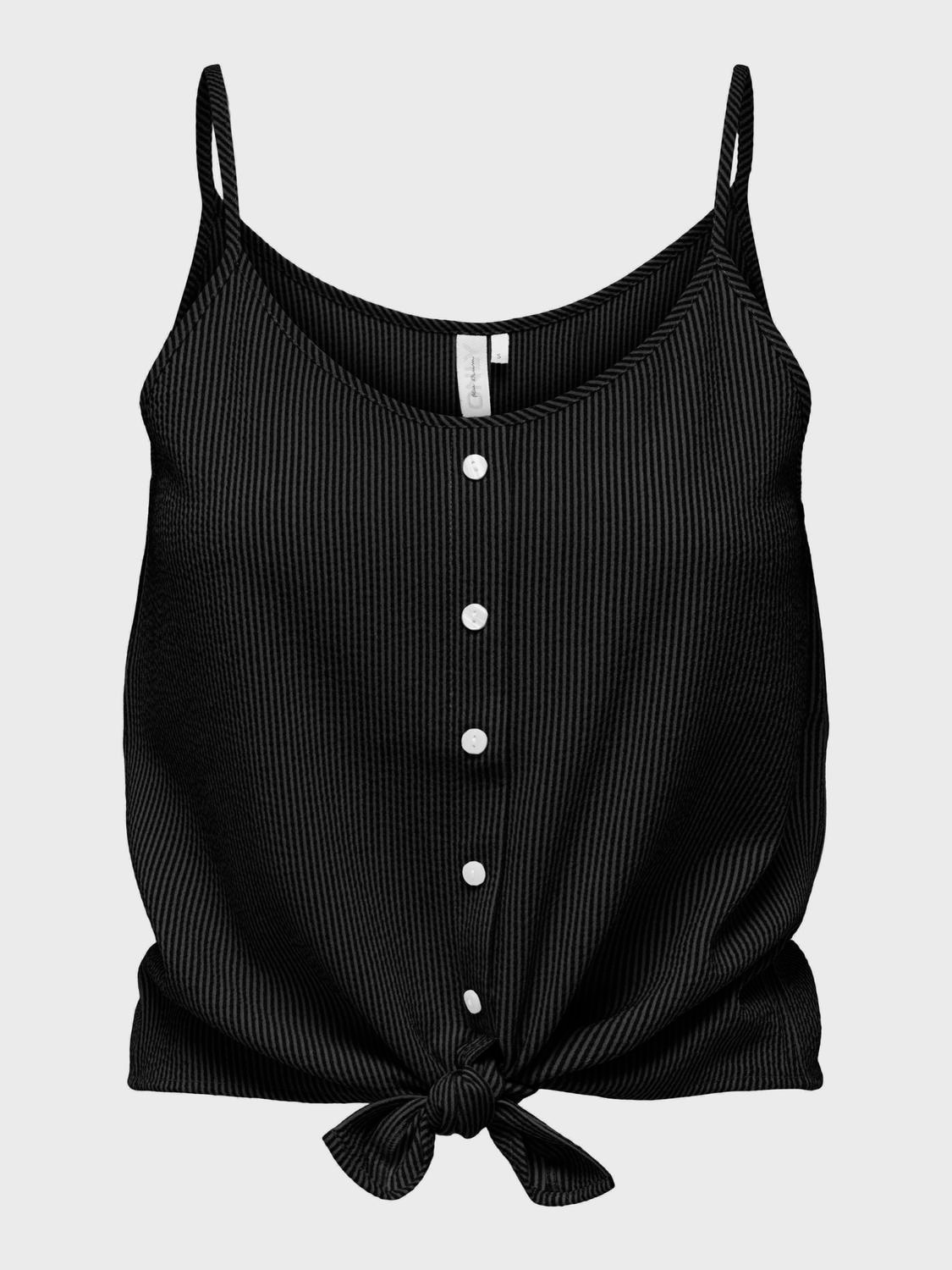 ONLY Trägertop »ONLLECEY SL KNOT SINGLET NOOS WVN« Materialmix, regular fit