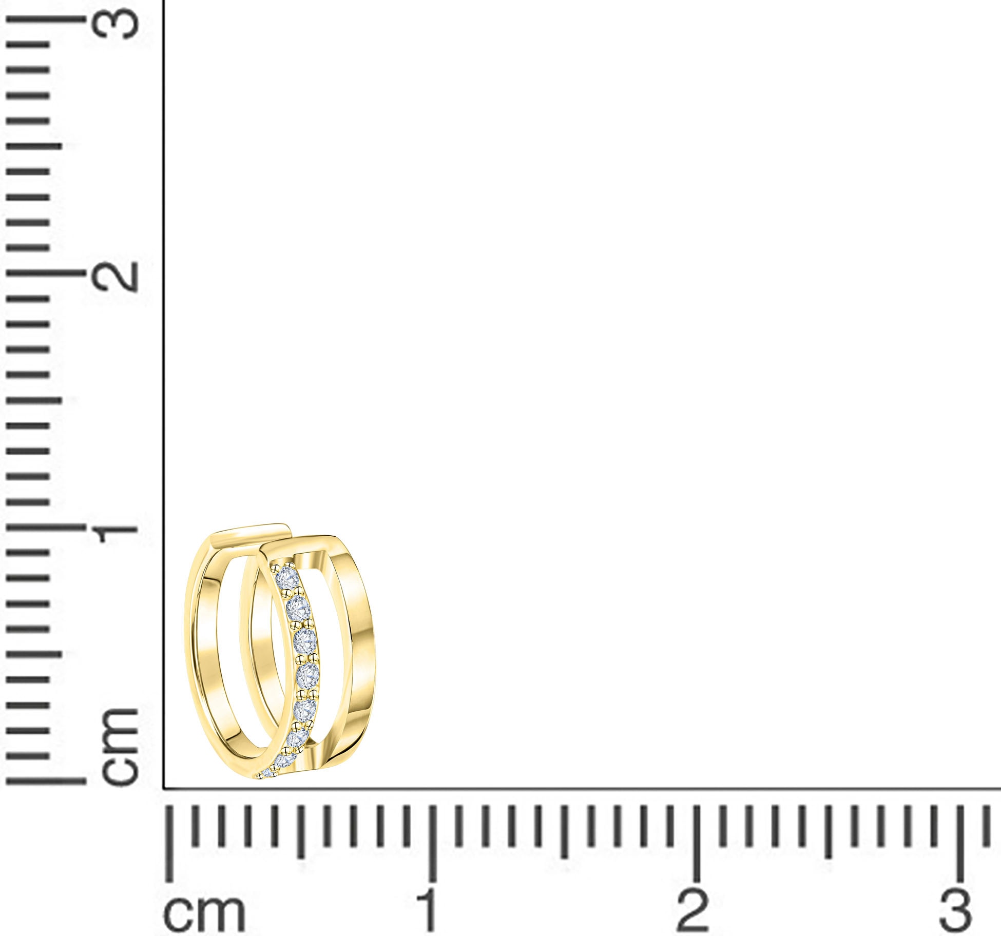 Firetti Ohrklemme »Schmuck Geschenk, Ohrring, Silber 925«, mit Zirkonia (synth.)