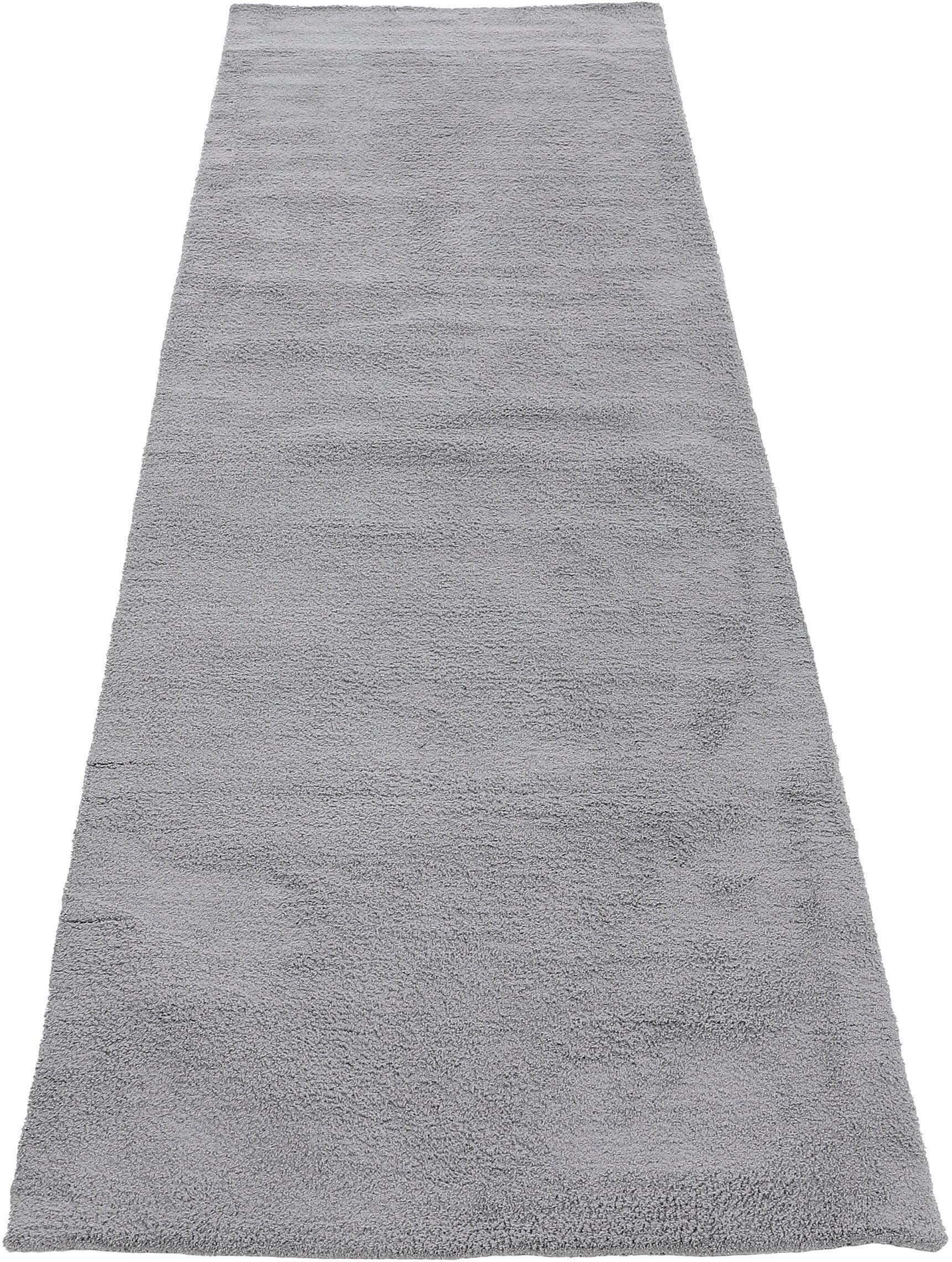 carpetfine Hochflor-Teppich "Silky, auch als Läufer erhältlich" rechteckig 20 mm Höhe Shaggy, Langflor, uni, besonders weich, Handarbeit