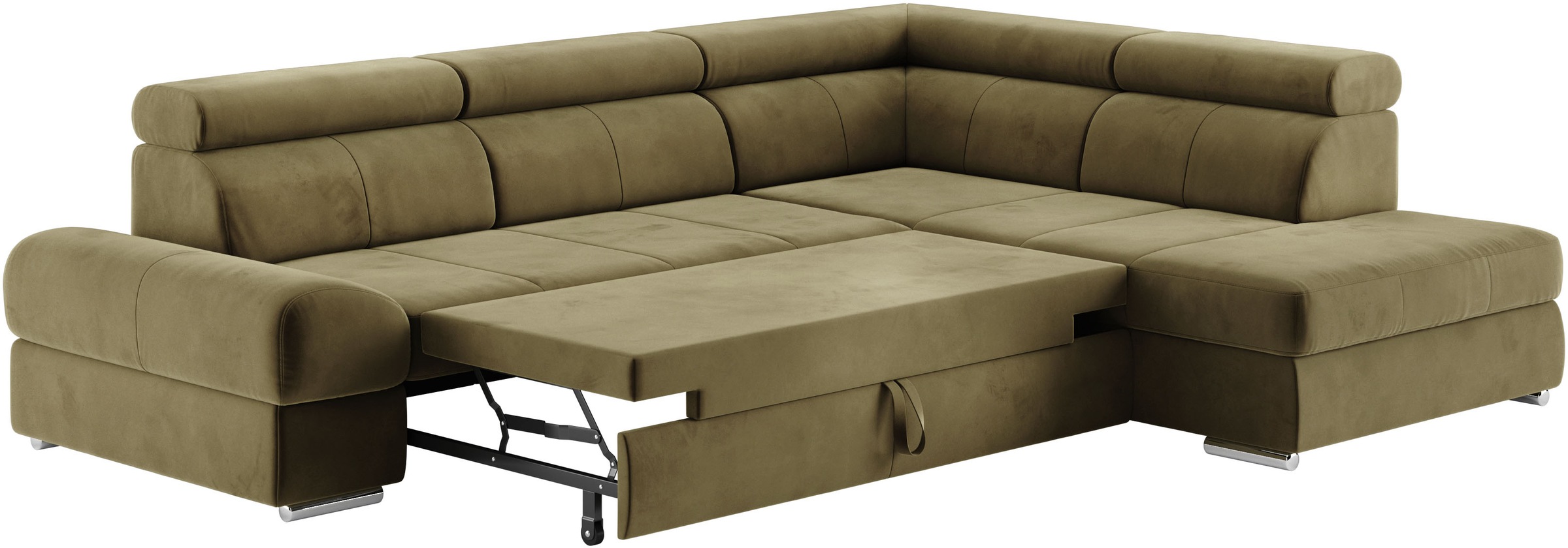 sit&more Ecksofa »Broadway L-Form«, mit verstellbaren Kopfteilen, wahlweise mit Bettfunktion
