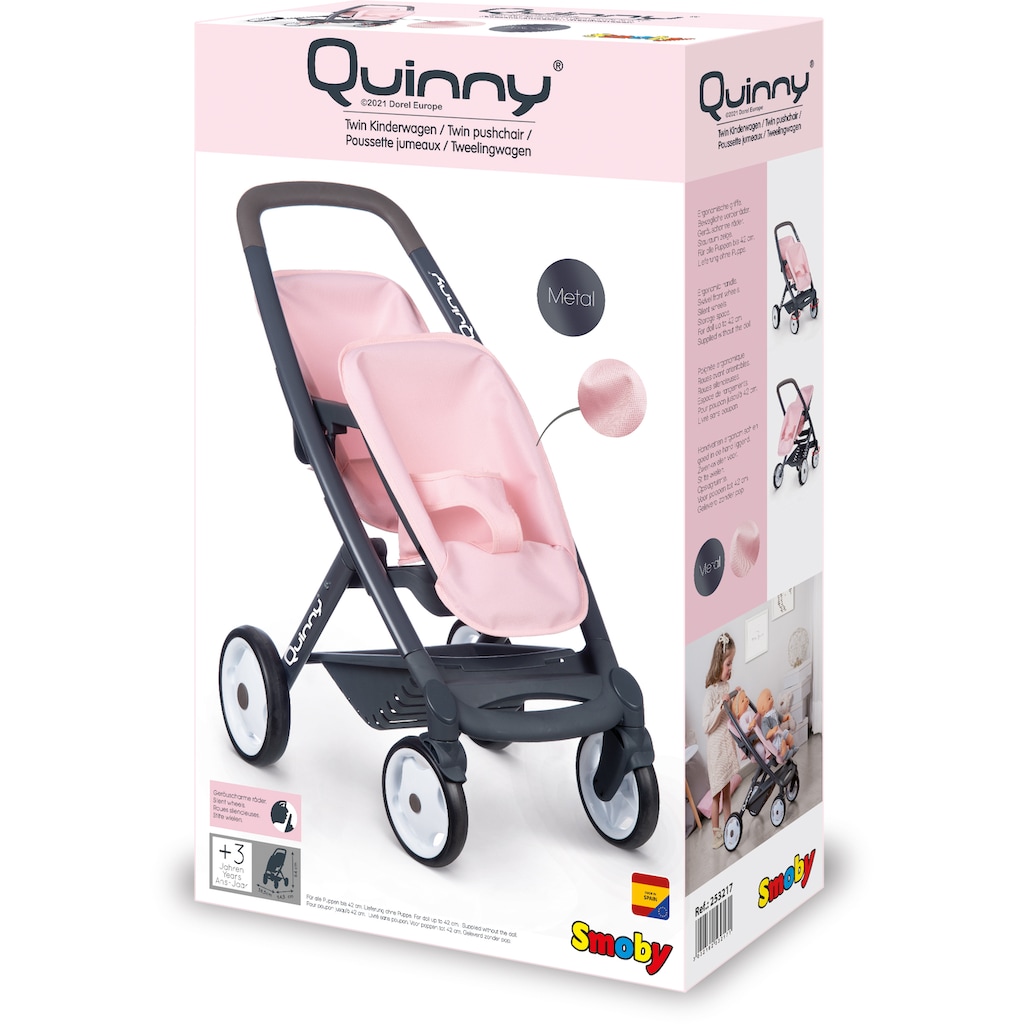 Smoby Puppen-Zwillingsbuggy »Quinny«, Made in Europe