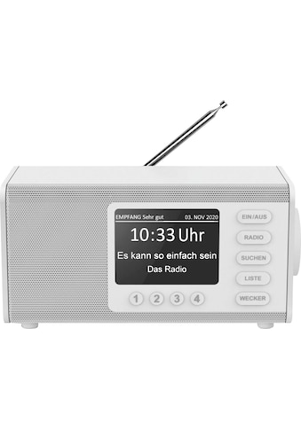 Digitalradio (DAB+) »Digitalradio "DR1000DE", FM/DAB/DAB+, weiß Internetradio«,...