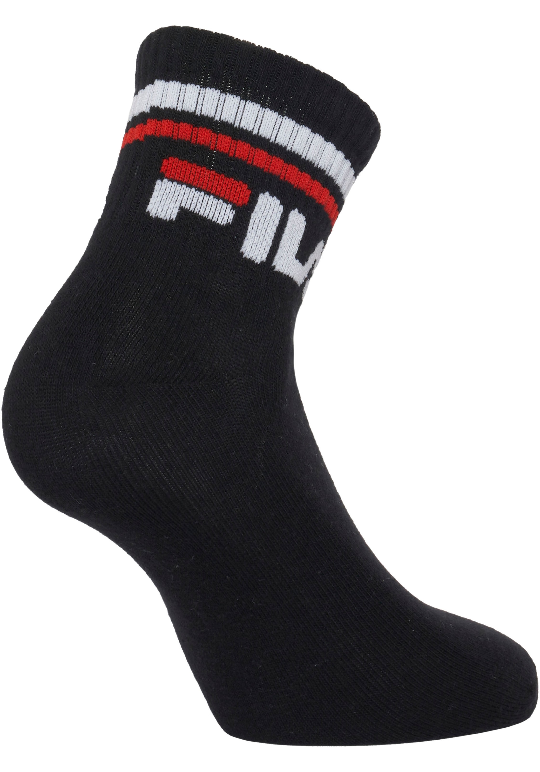Fila Kurzsocken »UNISEX QUARTER PLAIN SOCKS« 6 Stk. tlg. mit Logo-Schriftzug