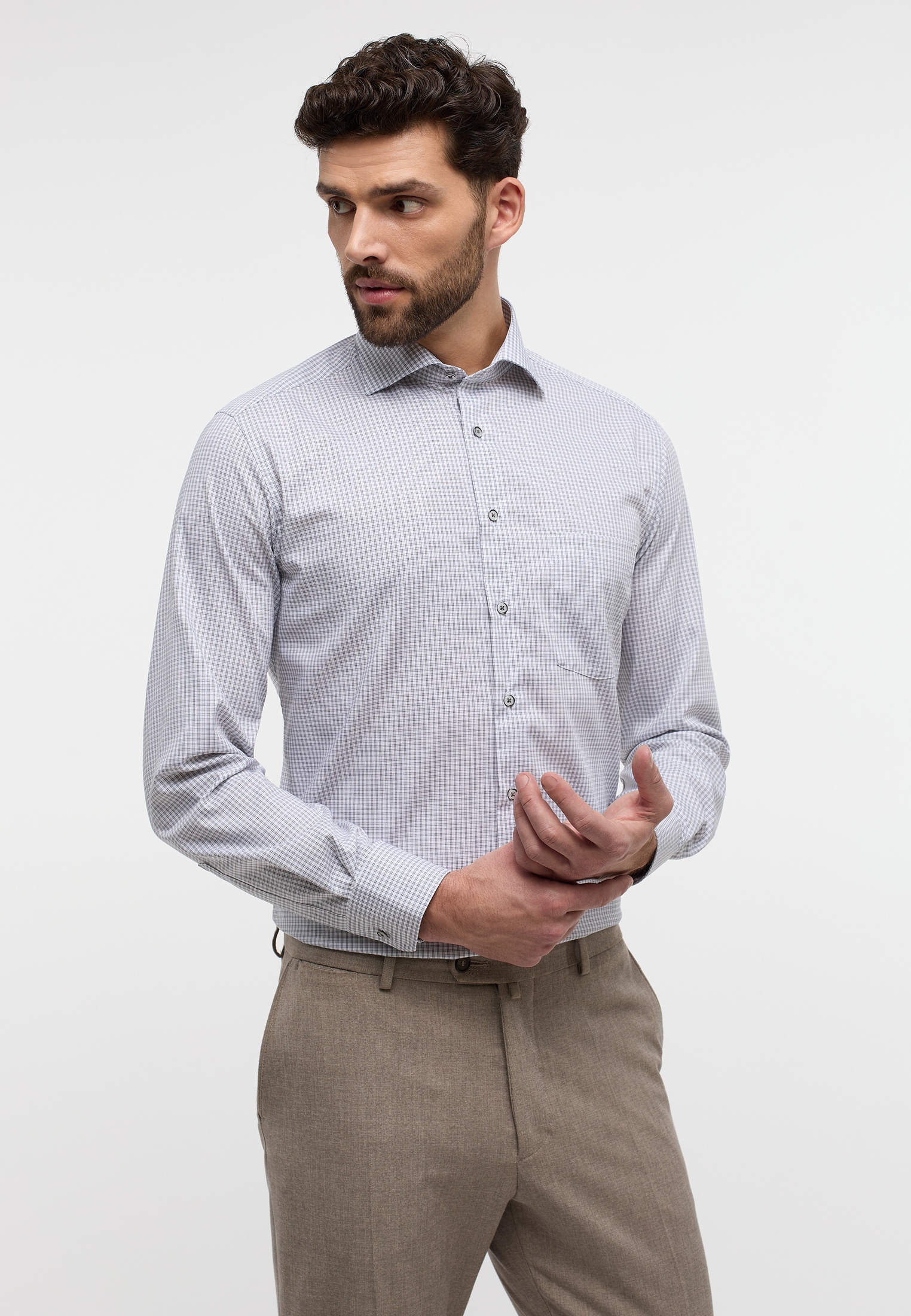 Eterna Langarmhemd "MODERN FIT", NON IRON (bügelfrei) günstig online kaufen