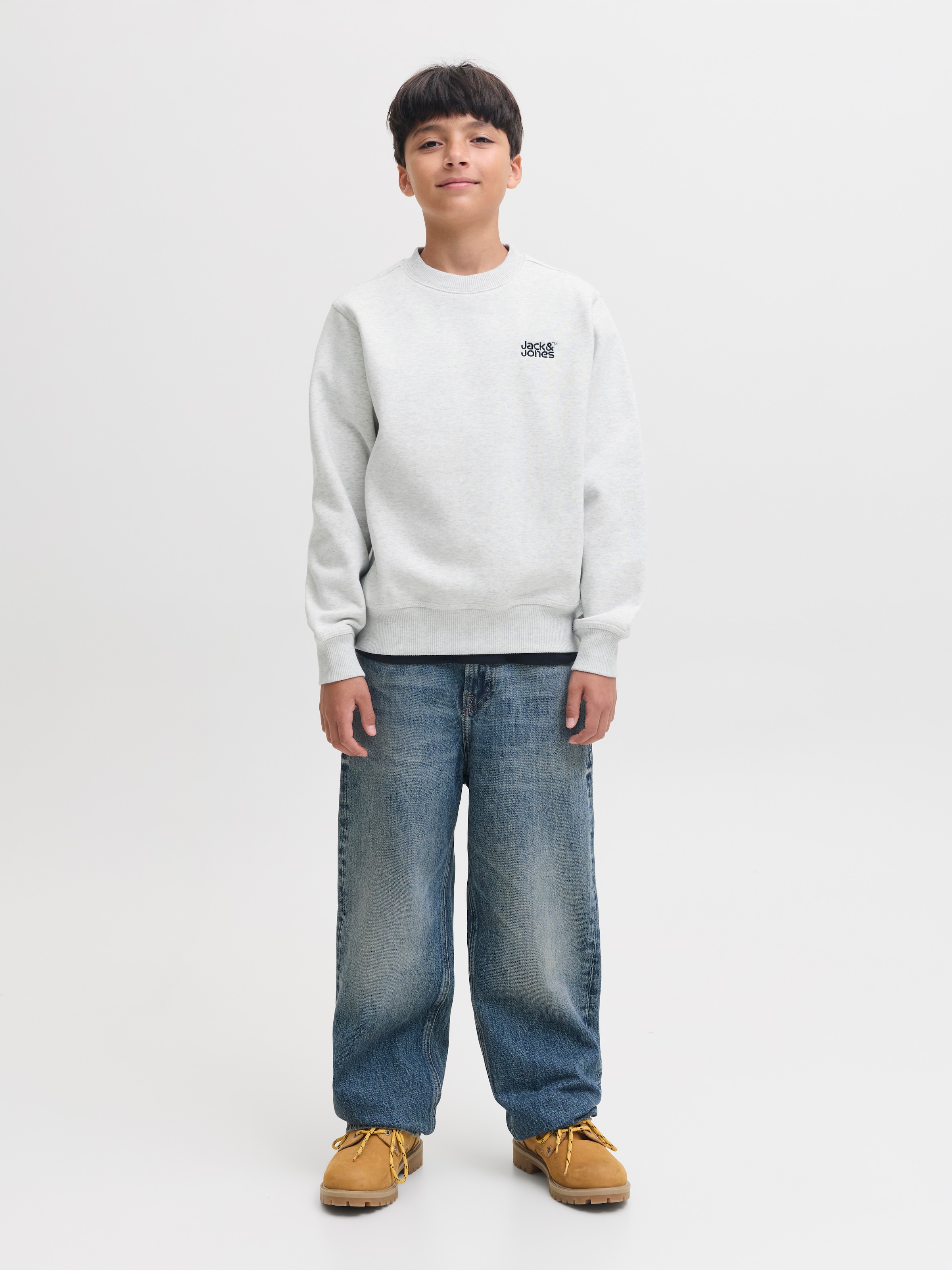Jack & Jones Junior Sweatshirt »JJECOLTON SWEAT CREW NECK SN JNR«, Baumwollmischung, loose fit
