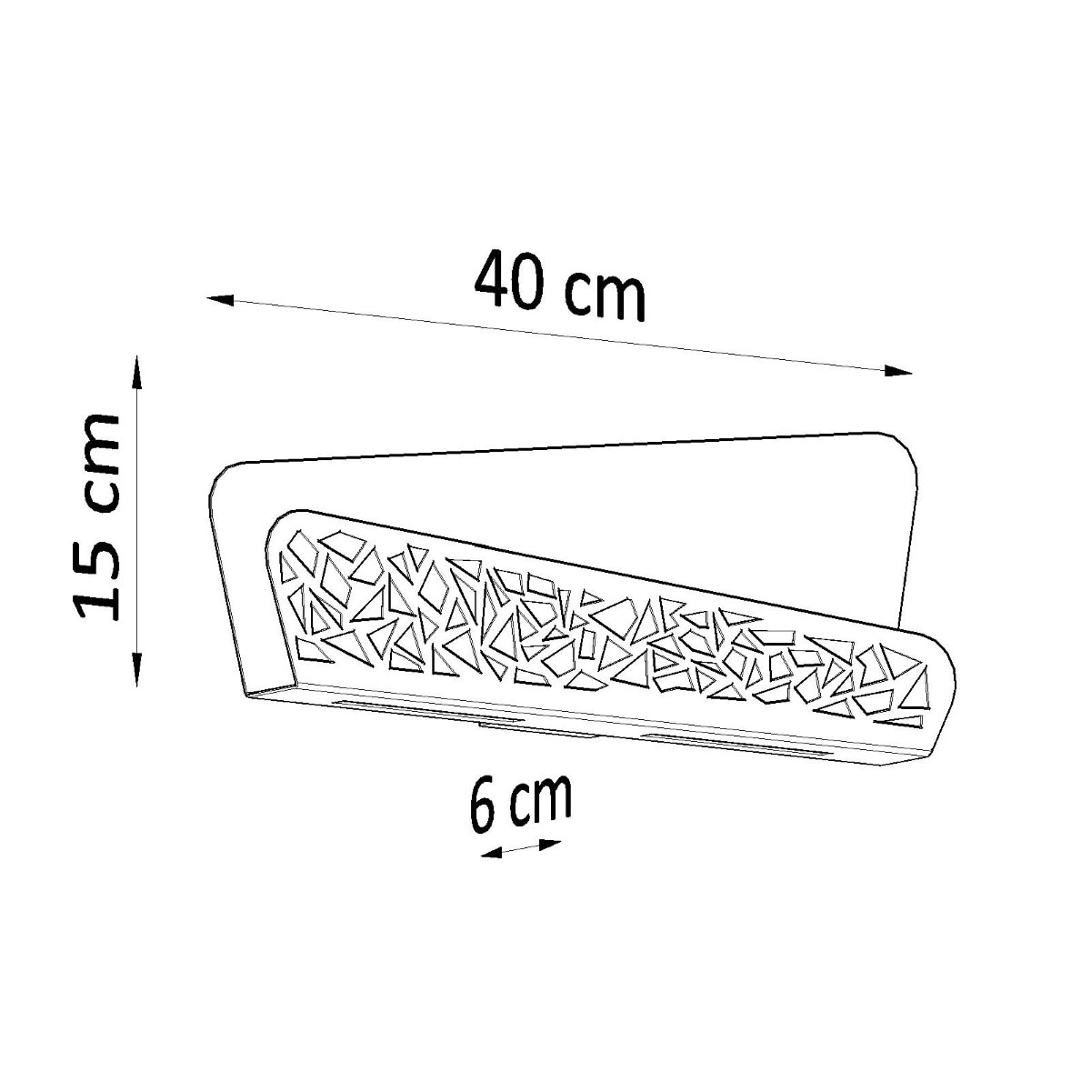 SOLLUX lighting Wandleuchte »ALIZA«, 2 flammig, Leuchtmittel G9 | ohne Leuchtmittel, Schattenperforation
