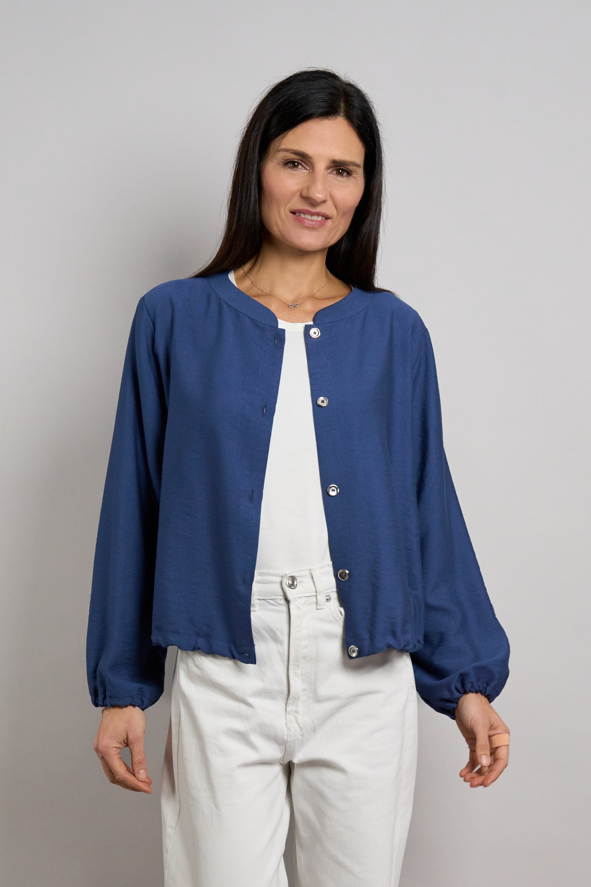 Seidel Moden Blusenjacke "Otto exclusiv" ohne Kapuze mit Knopfleiste - Visk günstig online kaufen