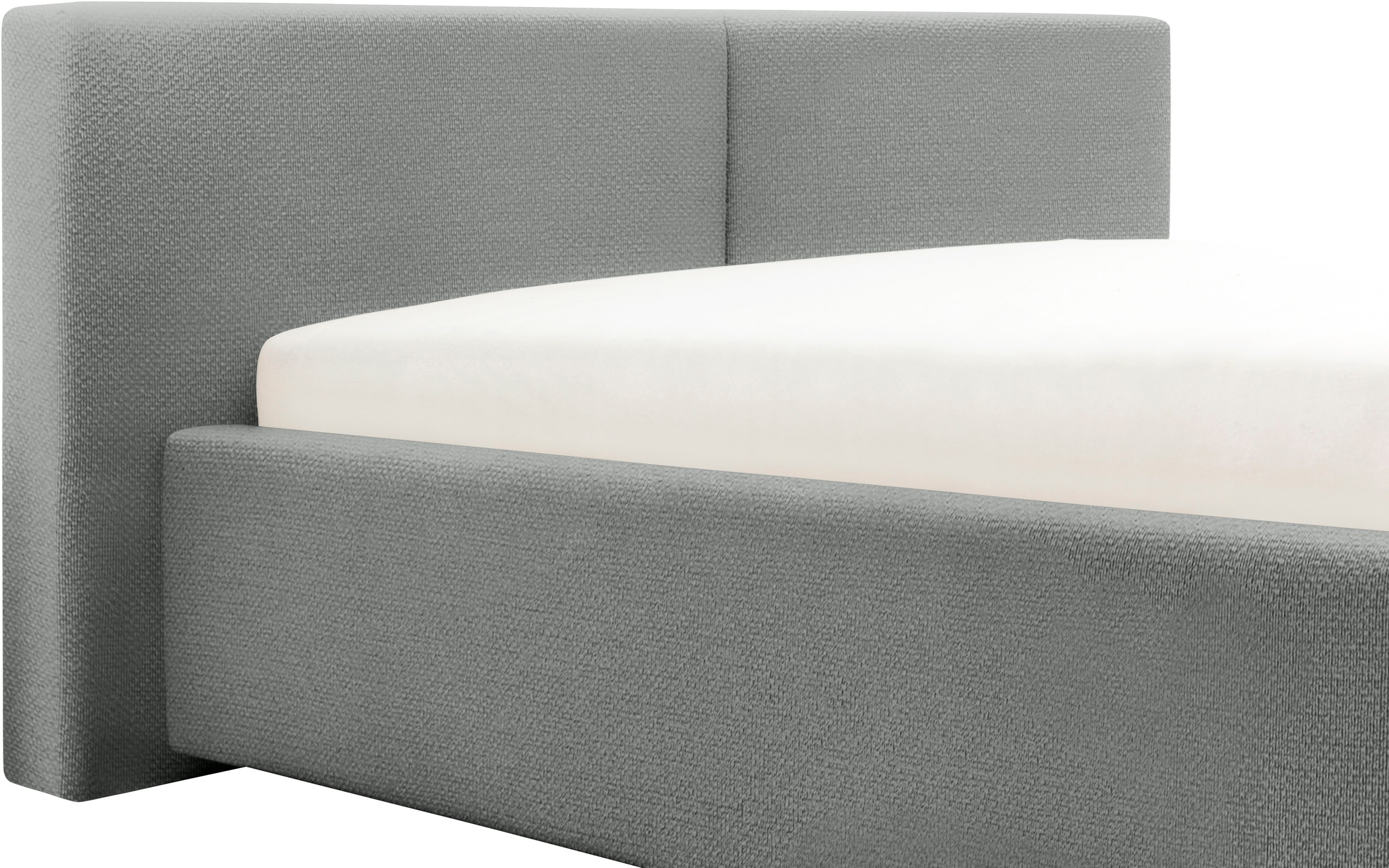 meise.möbel Polsterbett »Cube wahlweise mit Matratze und Bettkasten«, extra flaches Kopfteil, erhältlich in den Breiten 140cm, 160cm & 180cm