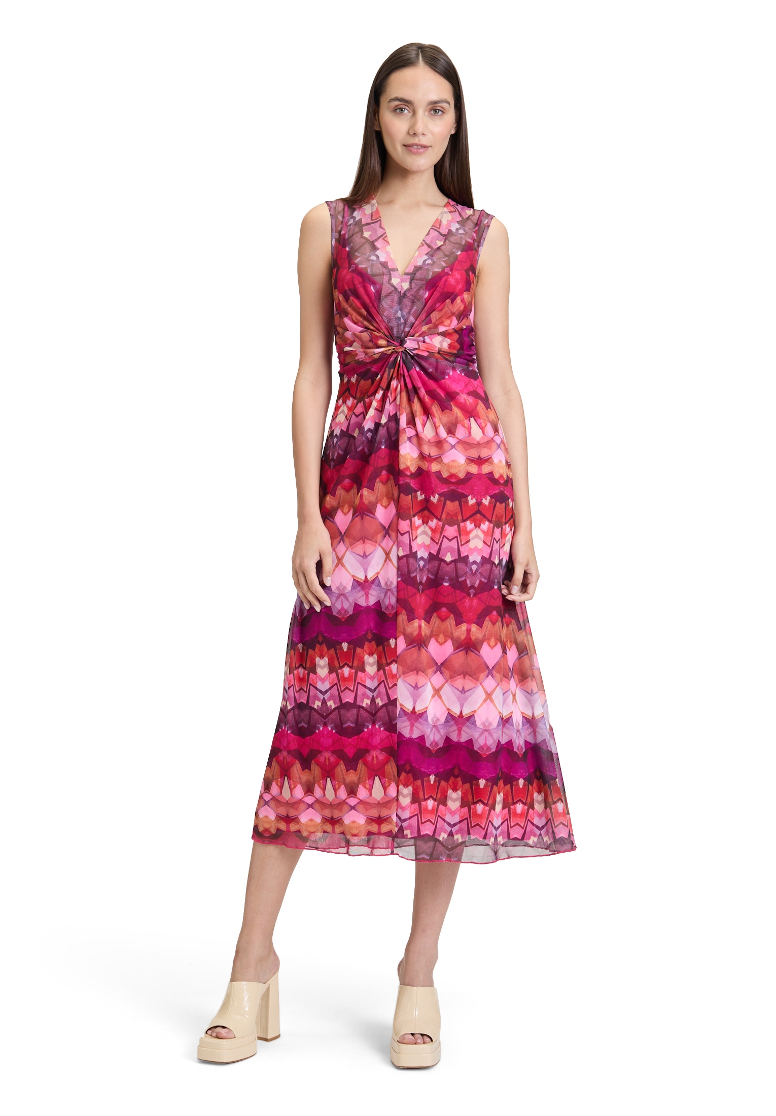 Cartoon Midikleid "Damen ohne Arm" Ohne Tasche günstig online kaufen