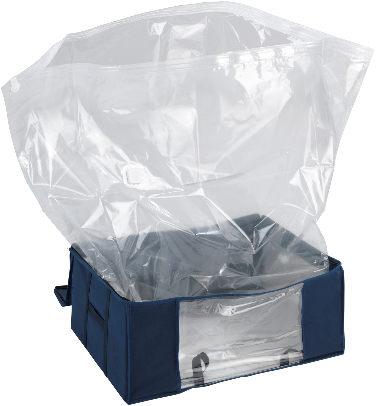 WENKO Organizer »Vakuum Soft Box Air«, Aufbewahrungsbox, integrierte Vakuum-Tasche mit Blitz-Ventil