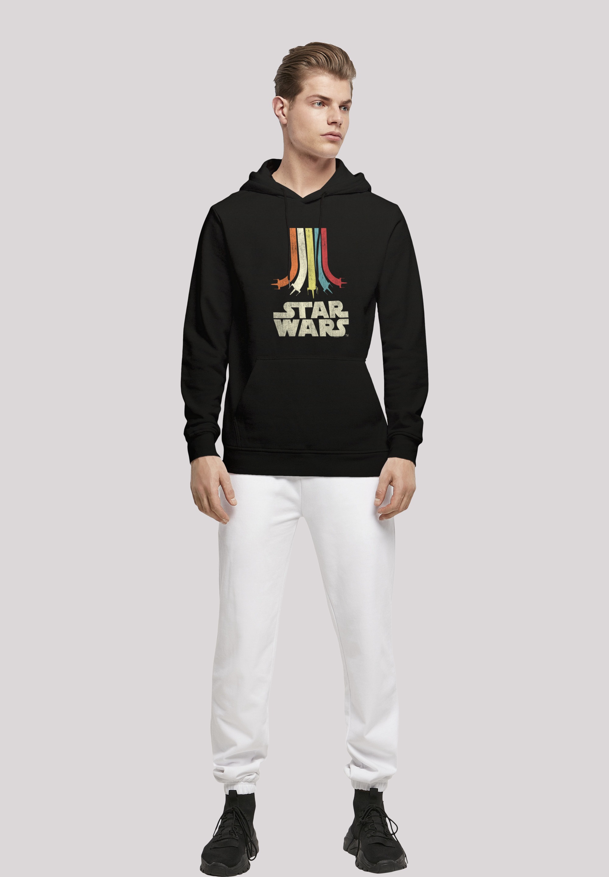 F4NT4STIC Kapuzenpullover »Star Wars Retro Rainbow Regenbogen«, Print