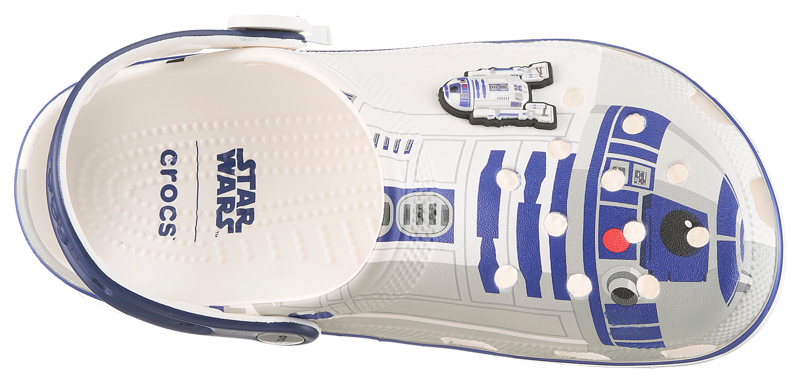 Thumbnail - Crocs Clog "STAR WARS™ R2-D2 Kids Classic Clog" Fan Geschenk, Hausschuh mit 2 exklusiven Jibbitz™-Ansteckern