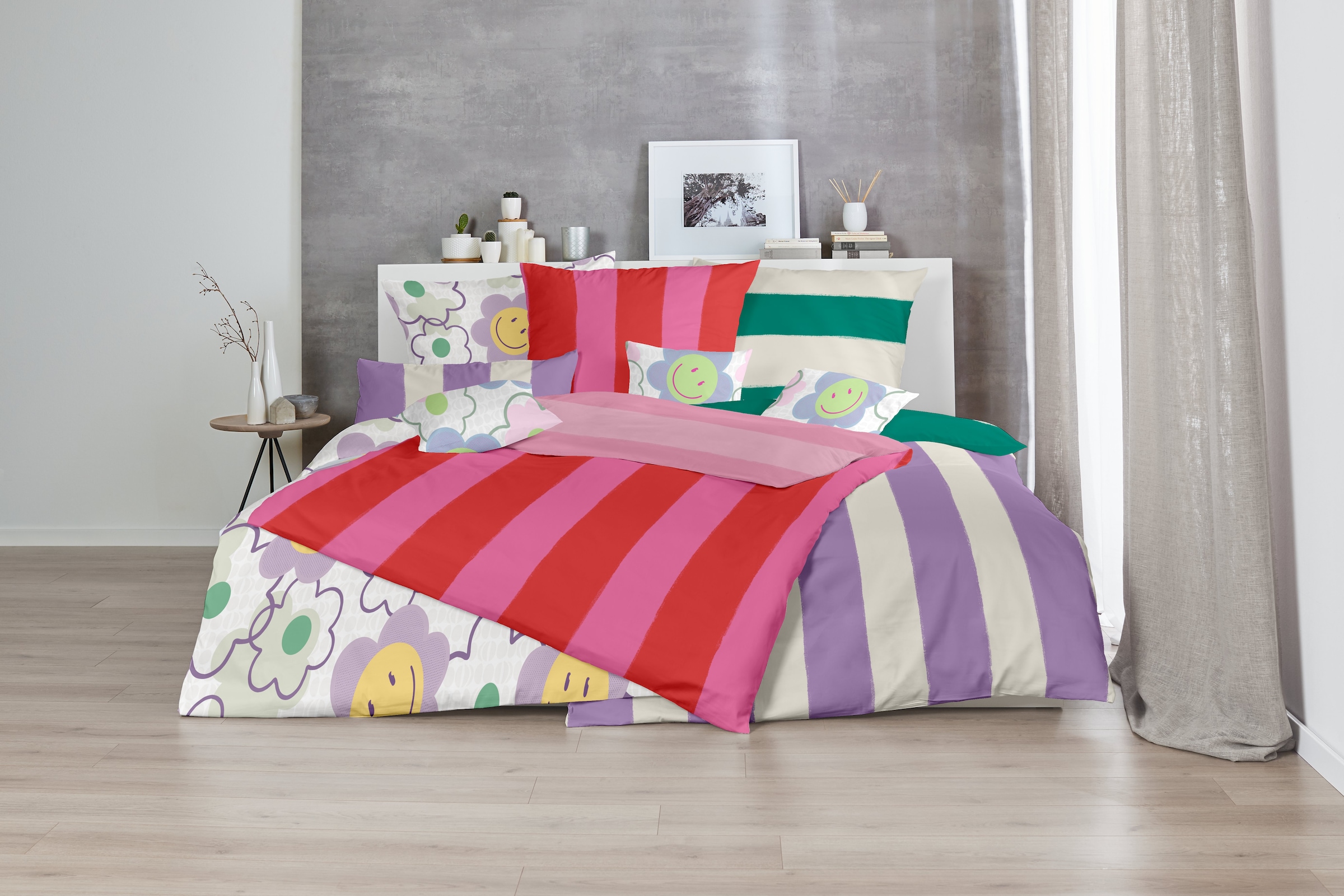 Primera Bettwäsche »Renforce-Bettwäsche Color Block«, mit kräftigen und sanften Farbkombinationen