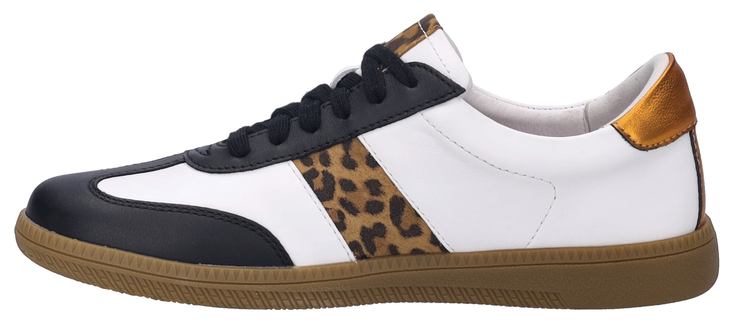 Josef Seibel Sneaker »Joleen 03«, Retro Sneaker, Schnürschuh, Komfortschuh mit Leo-Muster