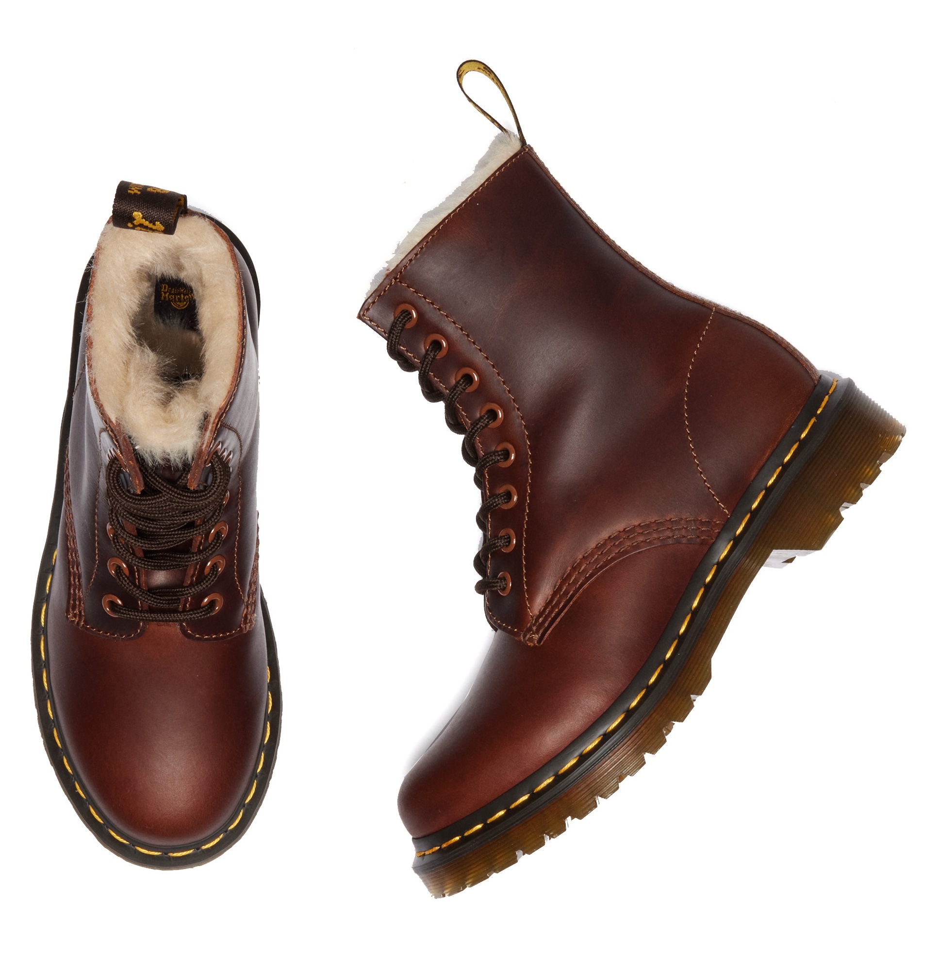 DR. MARTENS Schnürboots »1460 Serena«, Chunky Boots, Plateau Schuh, Boots mit Warmfutterausstattung