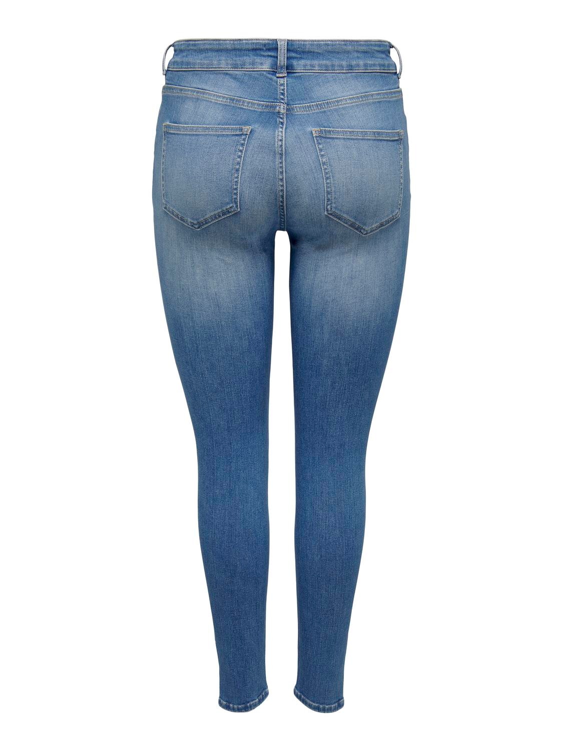 ONLY Skinny-fit-Jeans "ONLBLUSH MID SK LONGER ANK SLIT TAI328" günstig online kaufen