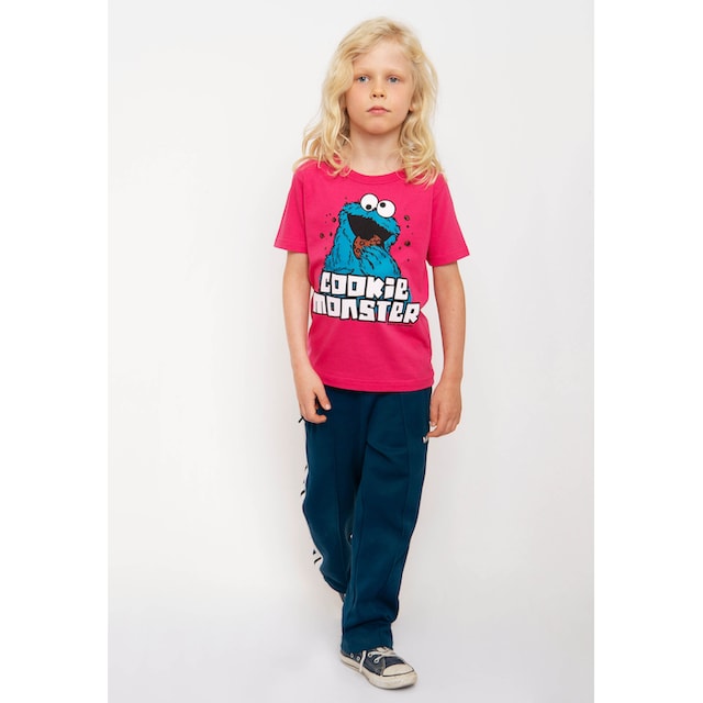 LOGOSHIRT T-Shirt »Sesamstraße - Krümelmonster«, mit coolem Frontprint  bestellen | BAUR