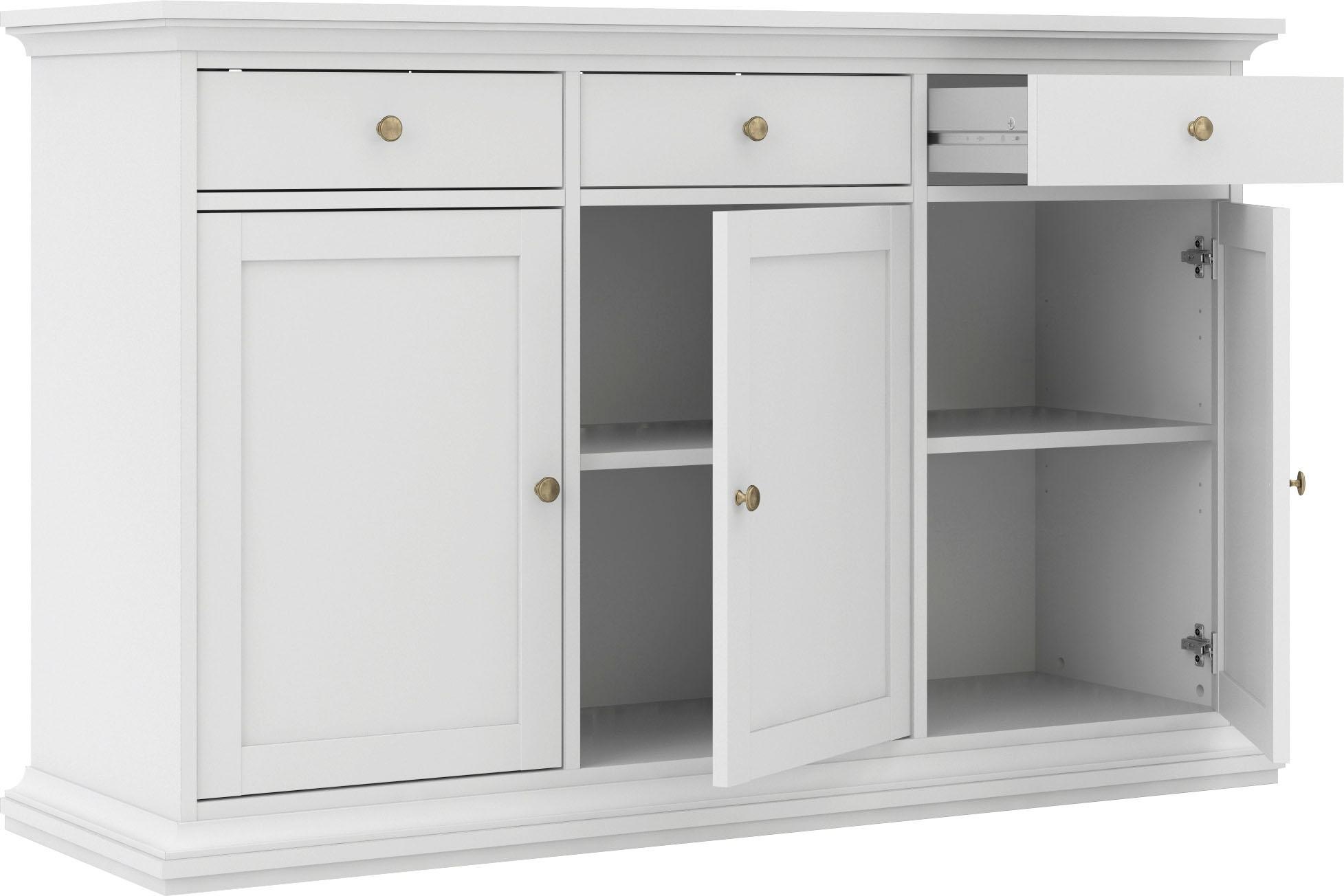 Home affaire Kommode »Paris«, mit vielen Staurammöglichkeiten und einer Rahmenoptik, Breite 143,7 cm